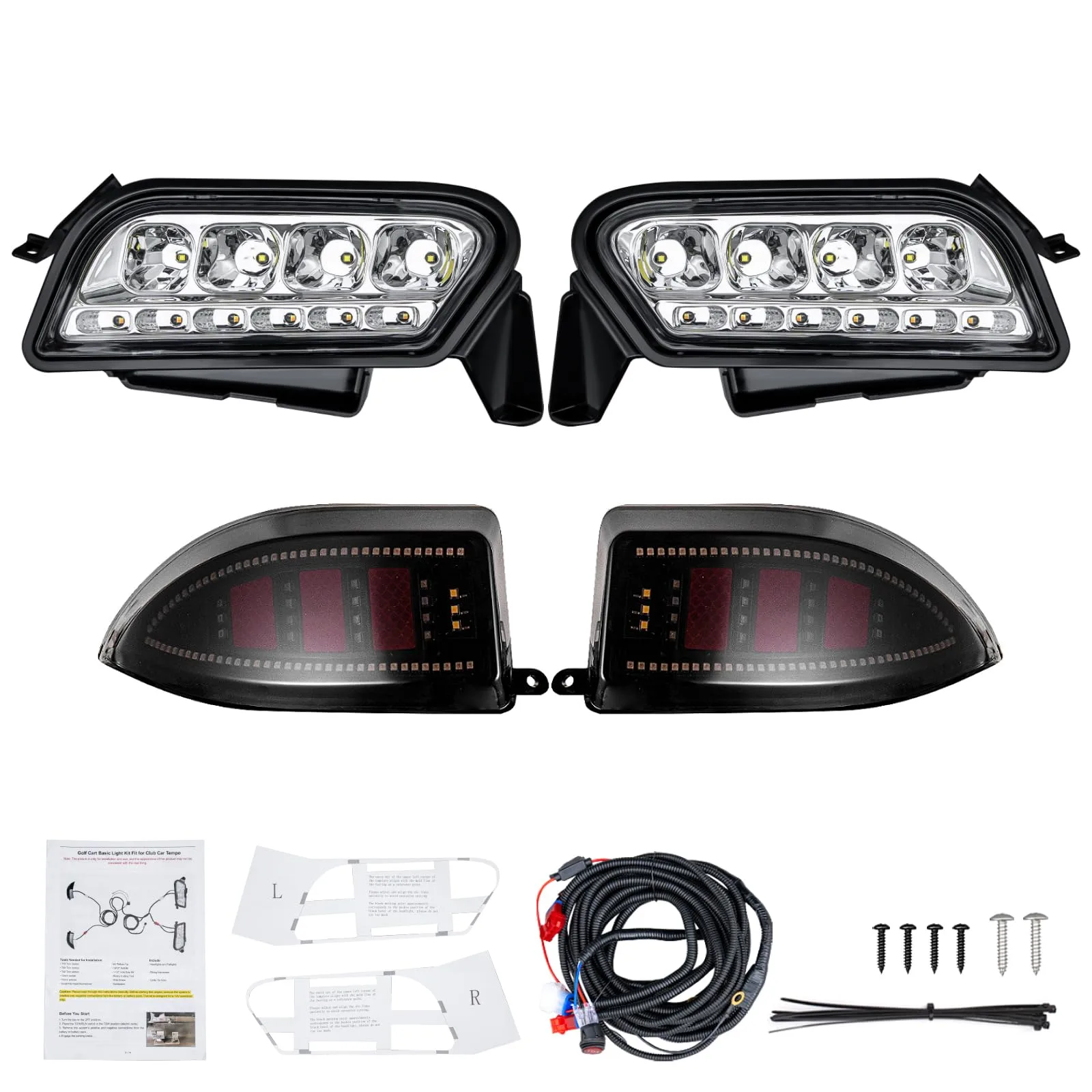 WEKANI LED Light Kit for Club Car Tempo - WGN-TP-JC
