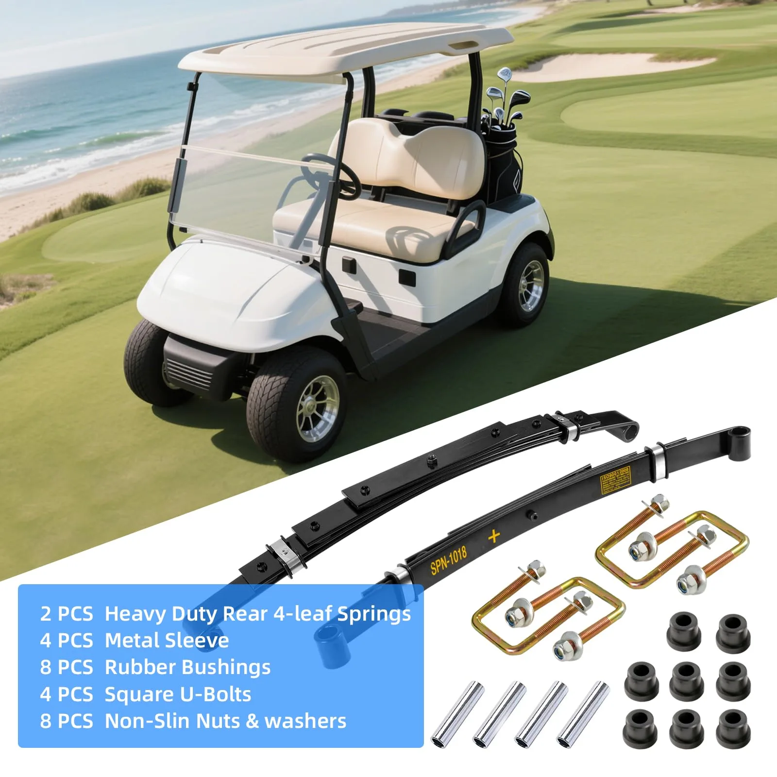 AIPSET AP0020 E-Z-GO TXT Rear Leaf Spring Kit image 3