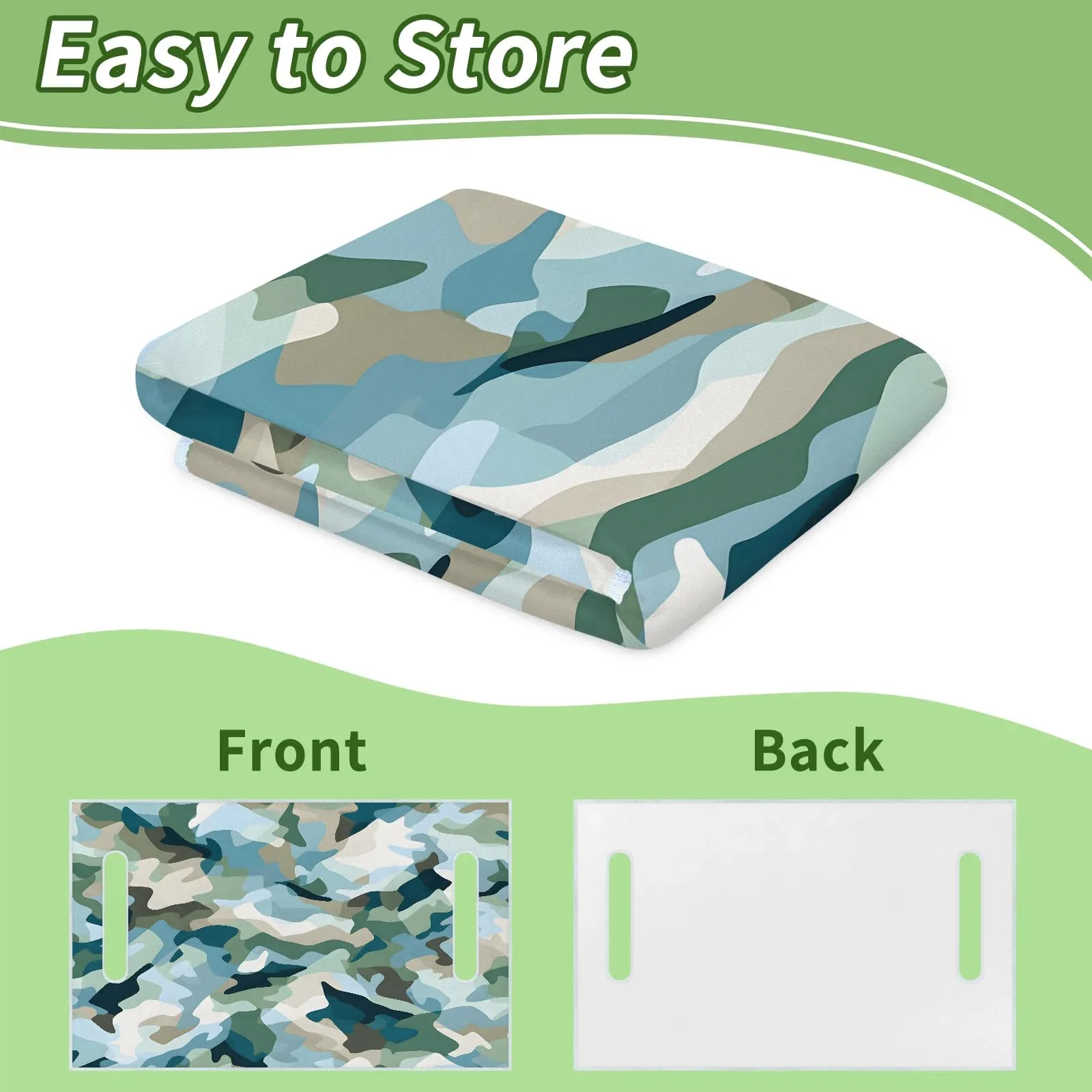 Tiveruda Golf Cart Seat Cover Blanket for Double Seats image 4