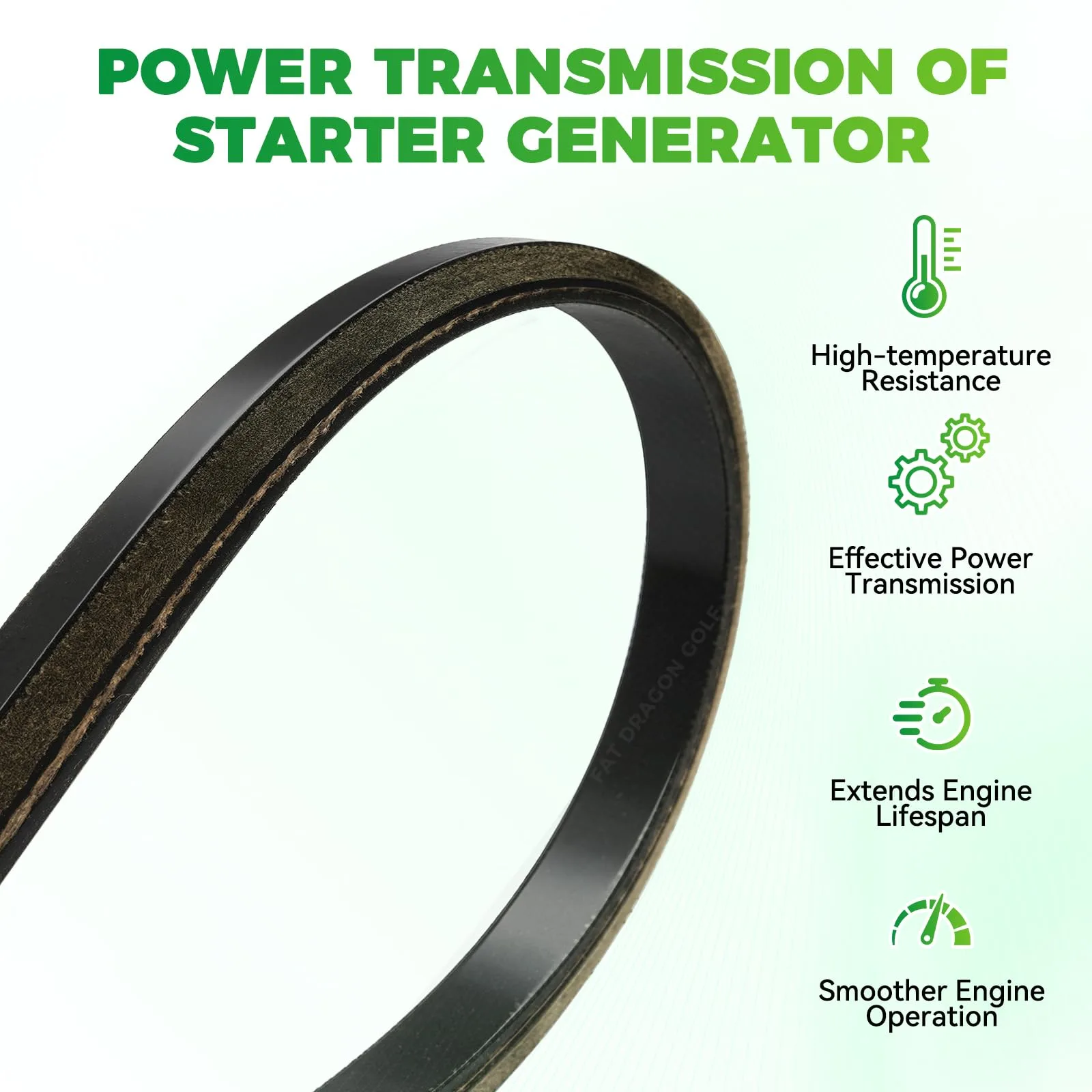 Panglong Starter Generator Belt for Club Car DS & Precedent image 3