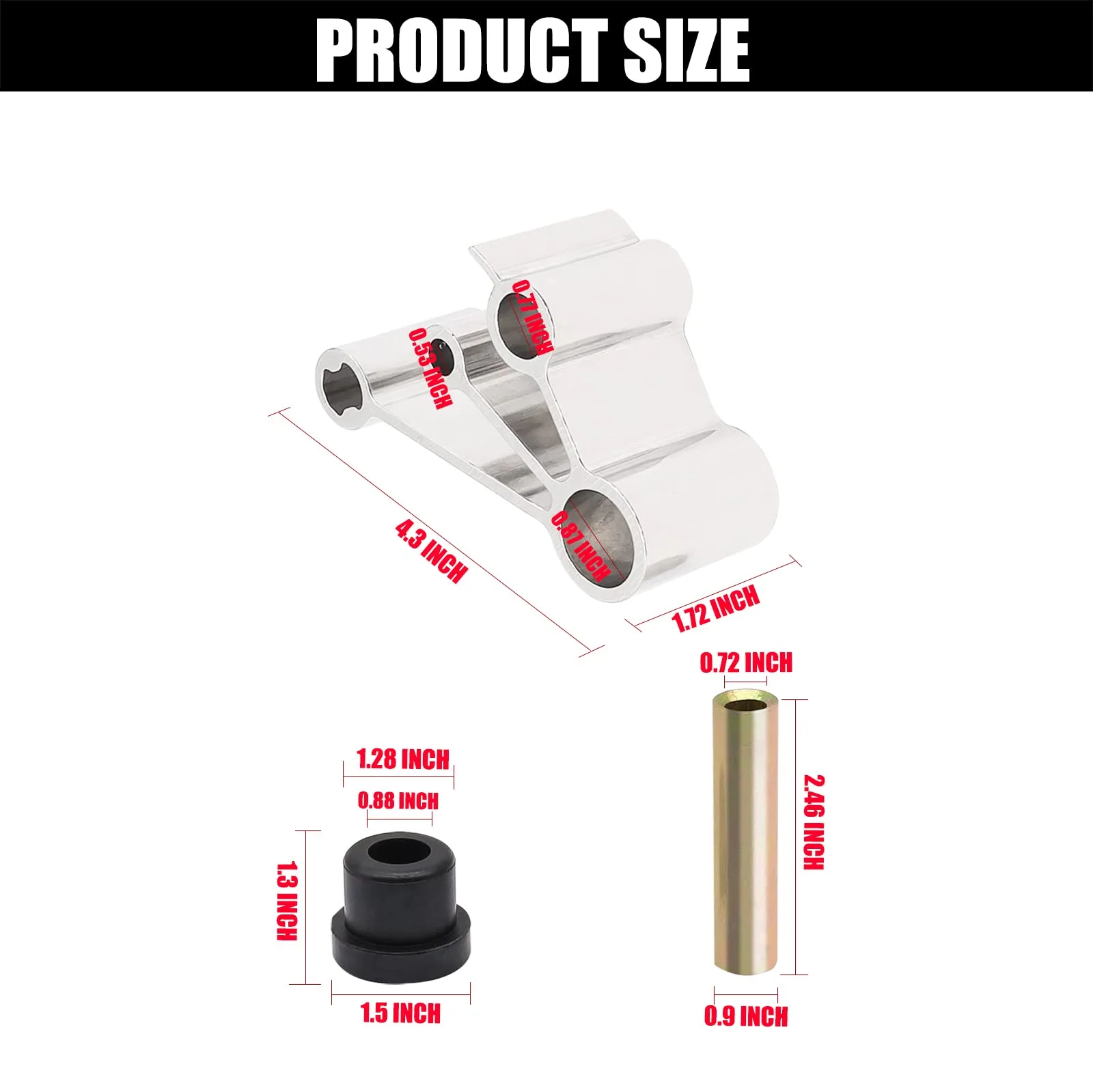 DRIVE UP Rear Shackle Kit for Club Car Precedent Tempo Onward image 3