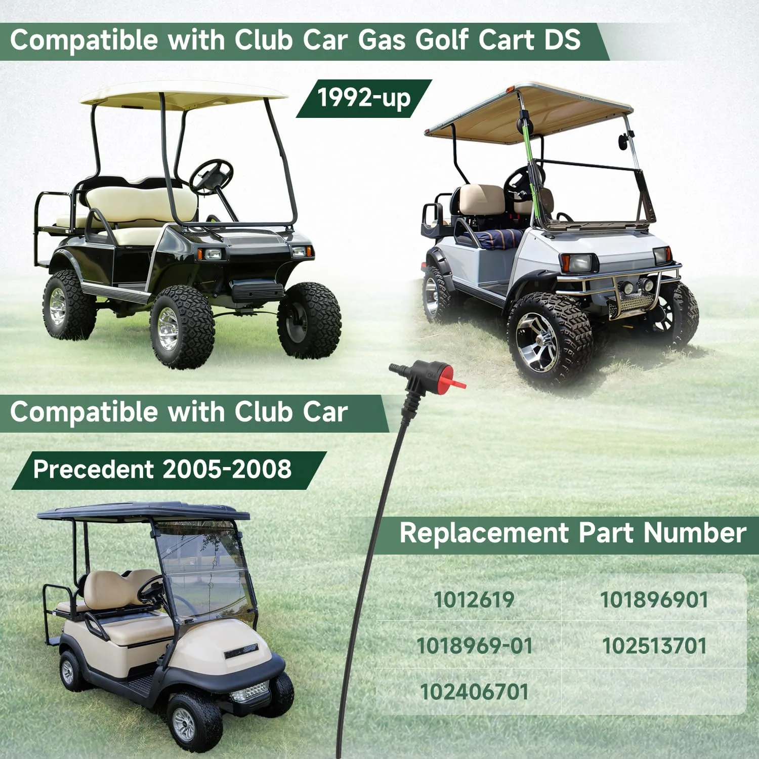 AIYOYOLIFE Fuel Pickup Tube Kit for Club Car Gas Carts image 3