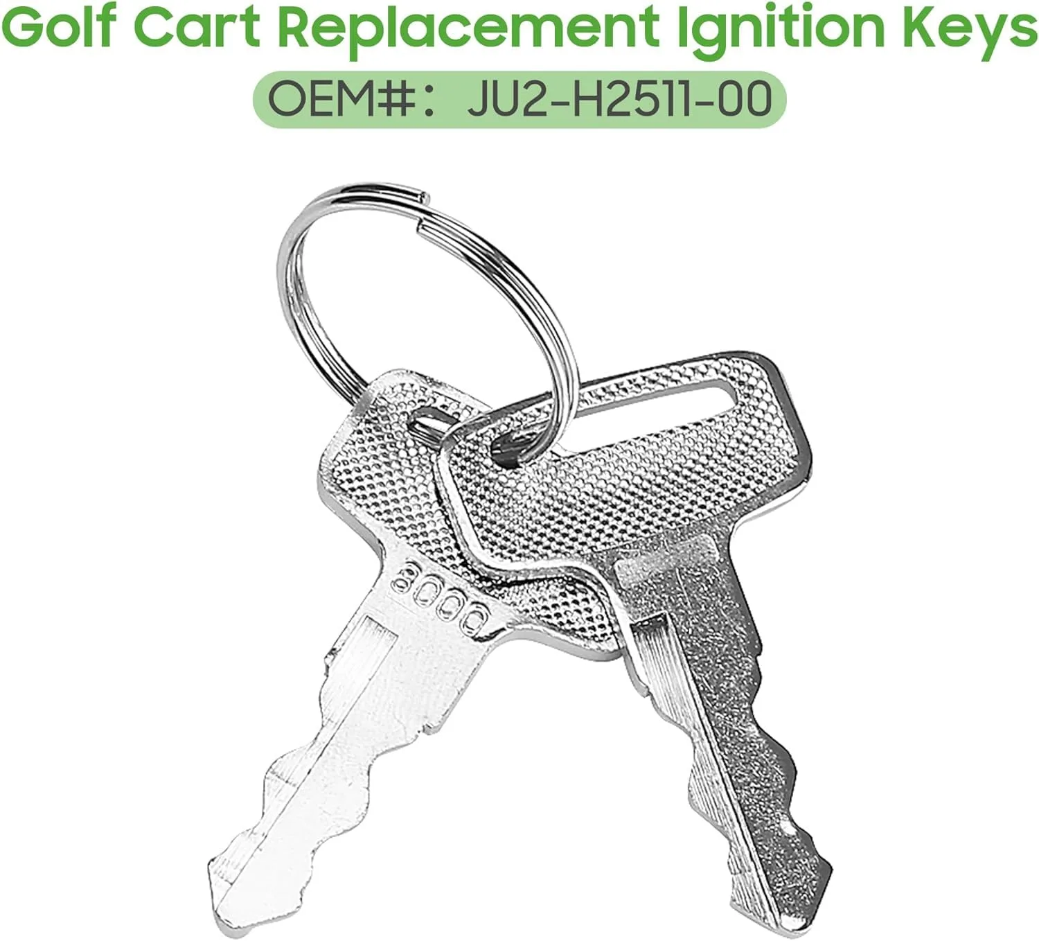 10L0L Ignition Keys JU2-H2511-00/8002 for Yamaha G14 G16 G19 G22 G29 image 3