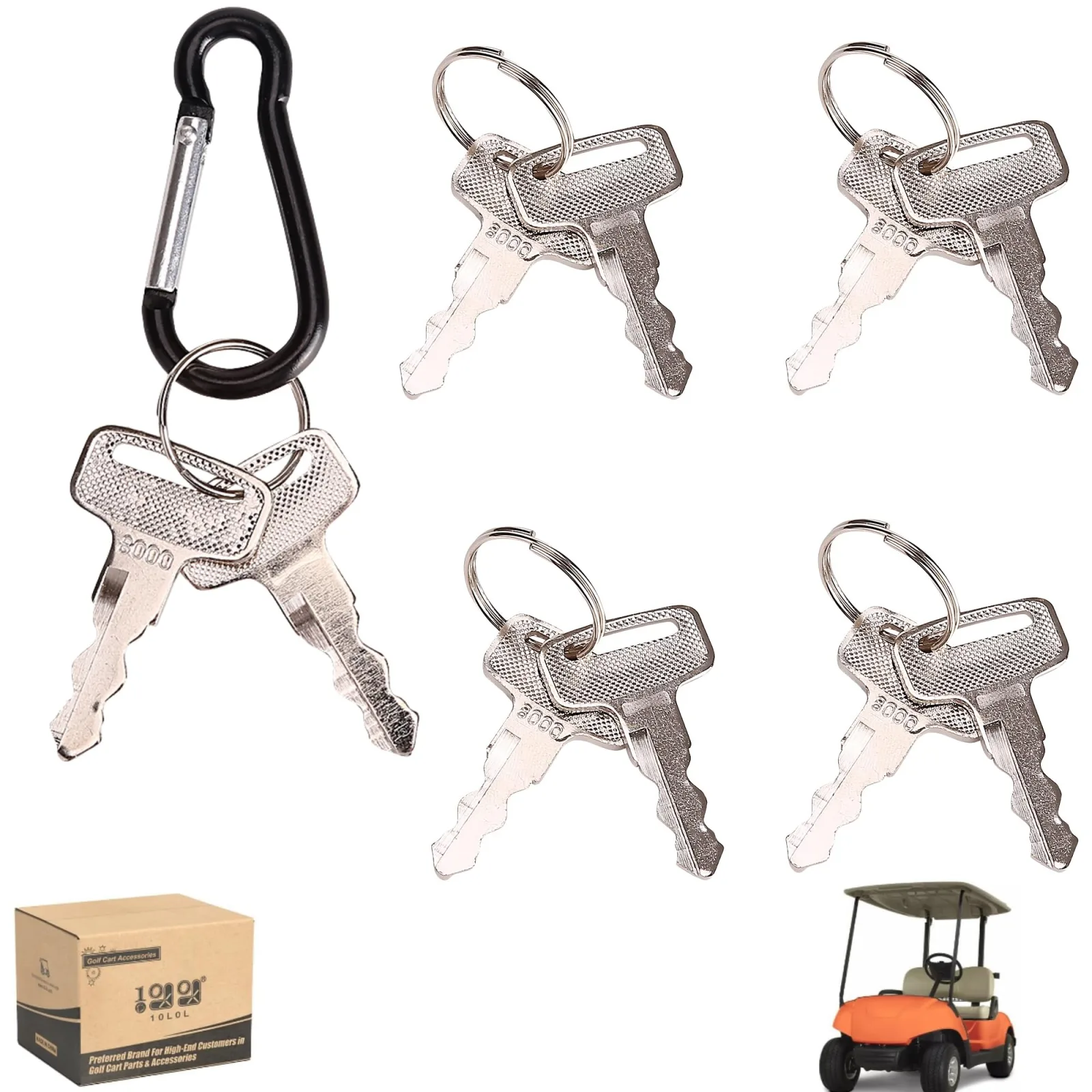 10L0L Ignition Keys JU2-H2511-00/8002 for Yamaha G14 G16 G19 G22 G29