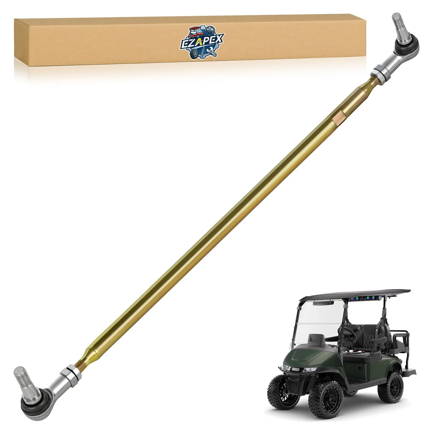 EZAPEX Tie Rod Assembly for E-Z-GO TXT Golf Carts