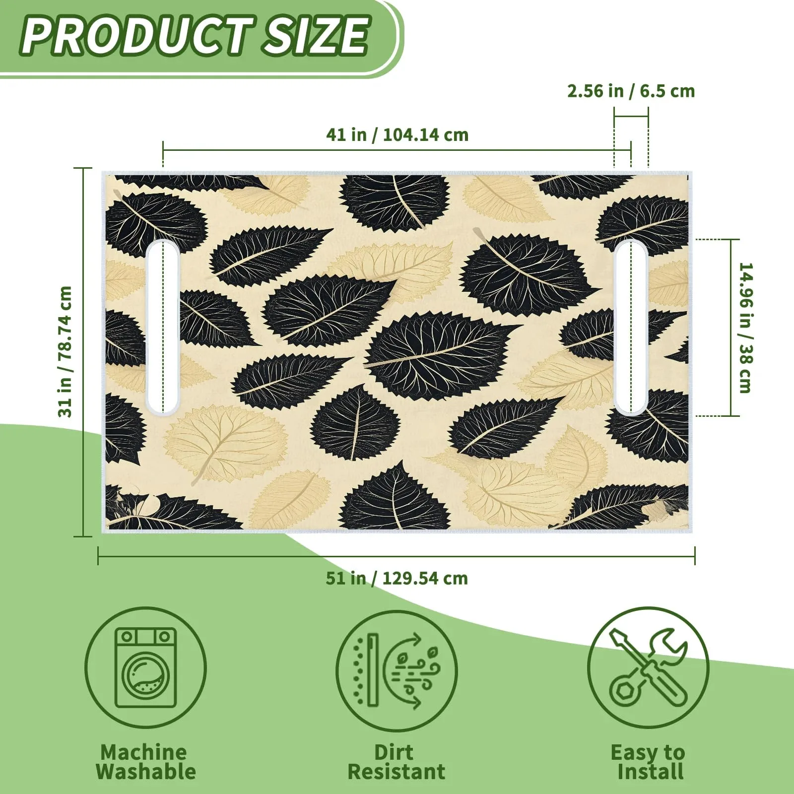 Tiveruda Golf Cart Seat Cover for Double Seats, 51 x 31 in image 2