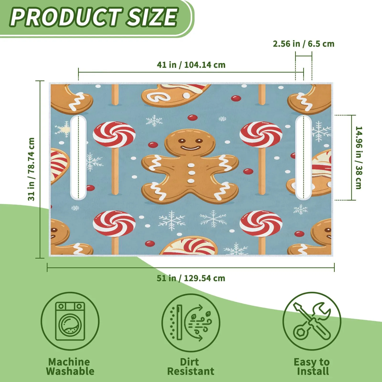 Tiveruda Golf Cart Seat Cover for Double Seats, 51 x 31 in image 2