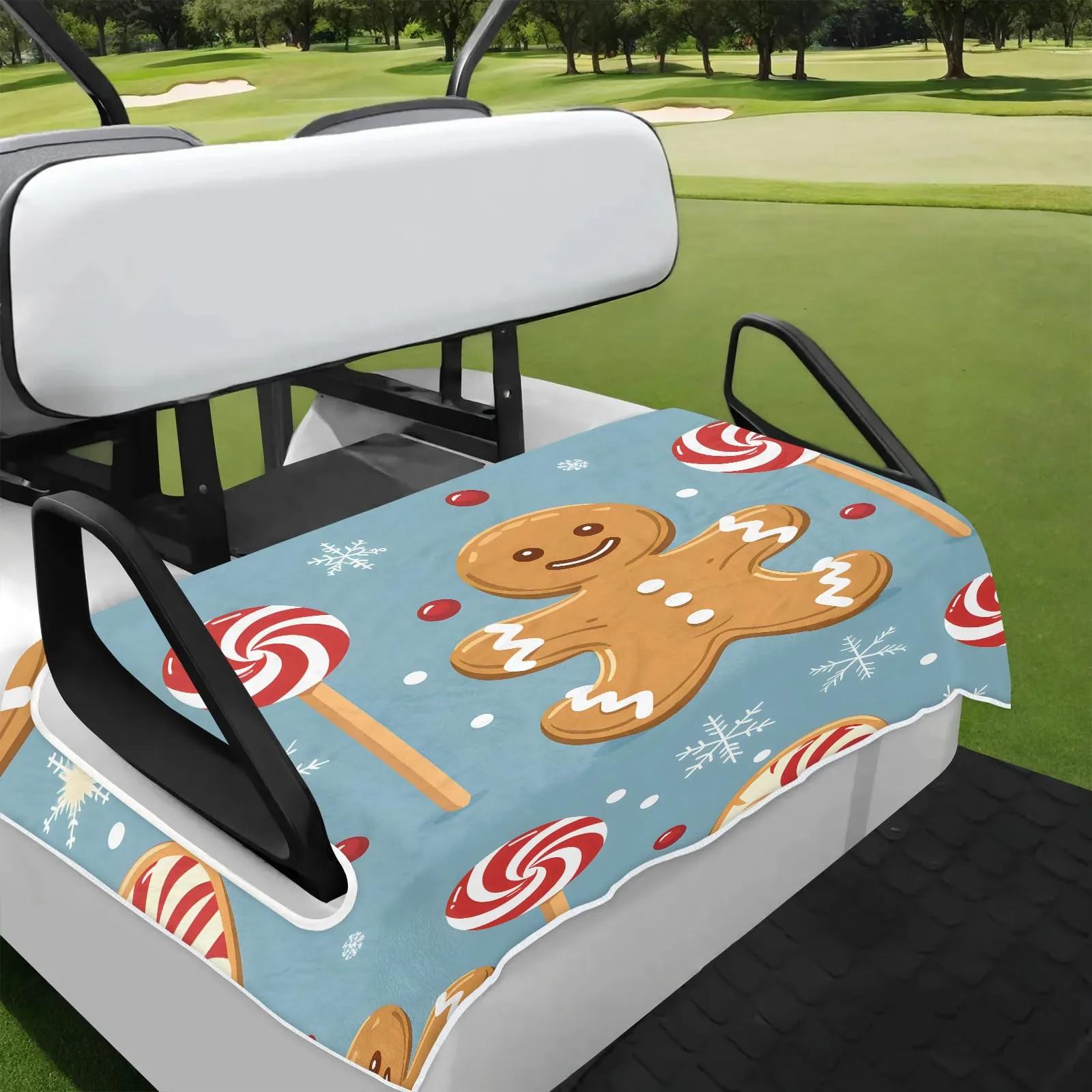 Tiveruda Golf Cart Seat Cover for Double Seats, 51 x 31 in