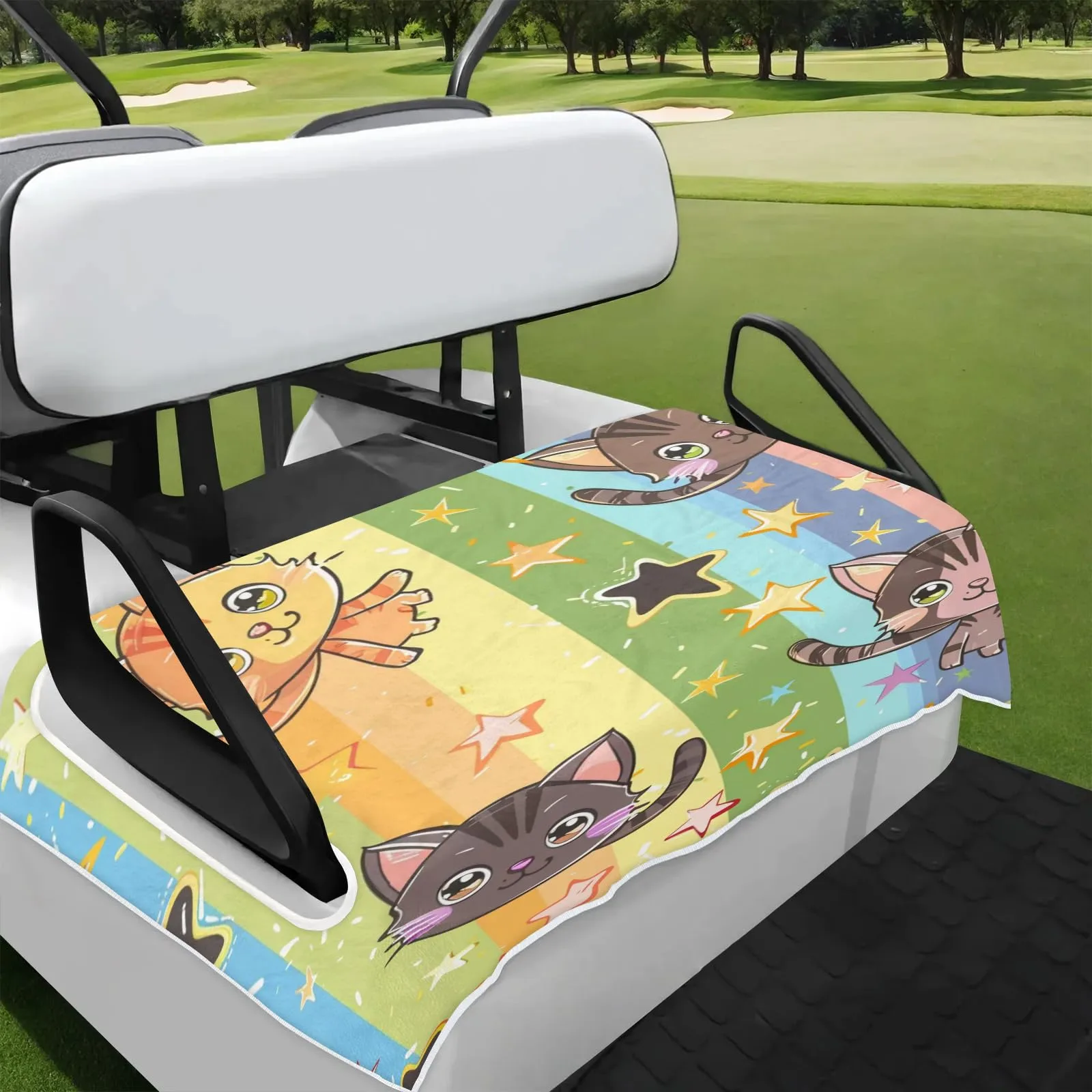 Tiveruda Golf Cart Seat Cover for Double Seats 51 x 31 in