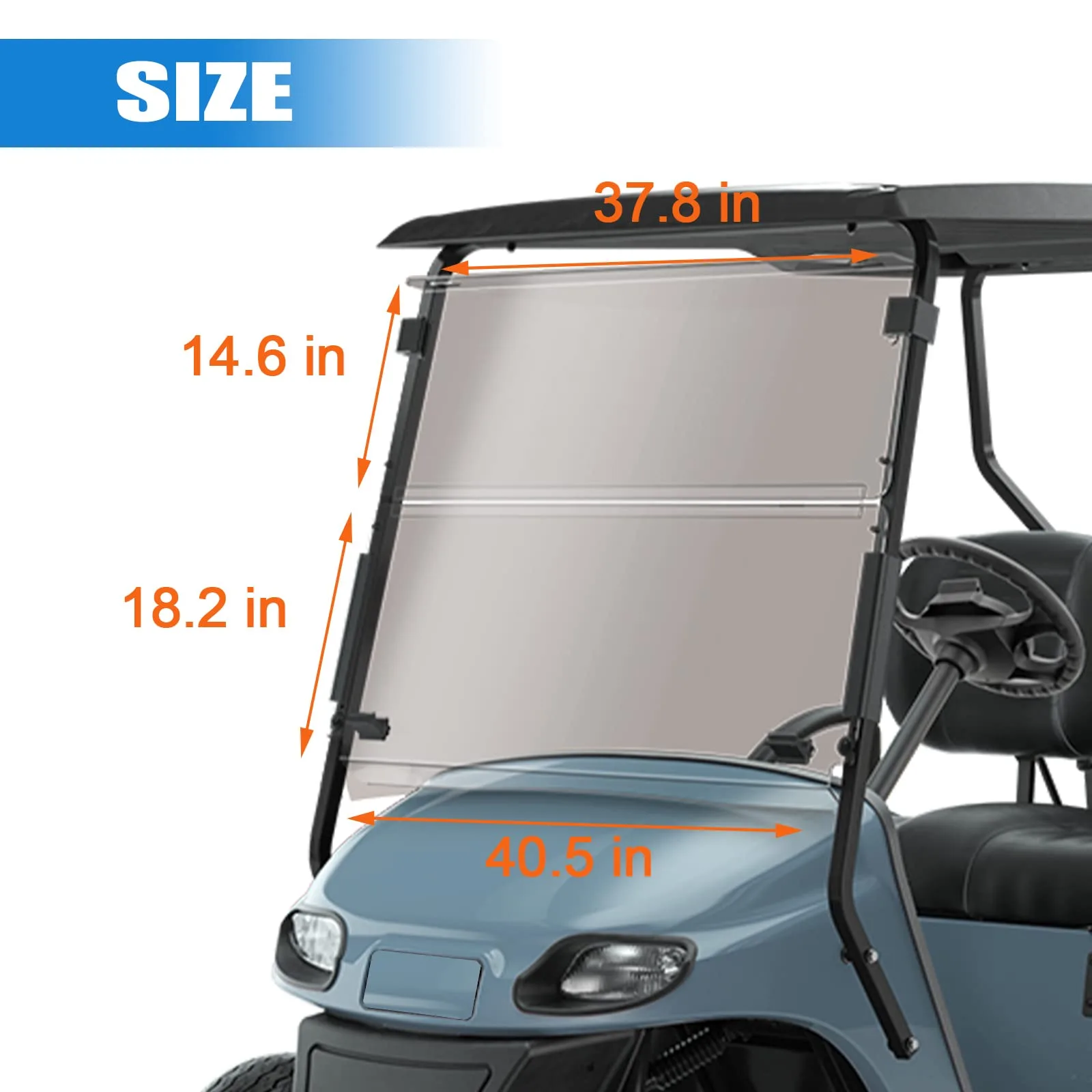TechInovat Tinted Windshield for E-Z-GO TXT 1995-2013 image 2