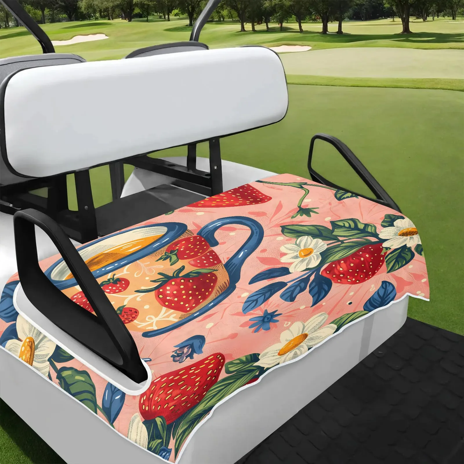 Tiveruda Golf Cart Seat Cover for Double Seats