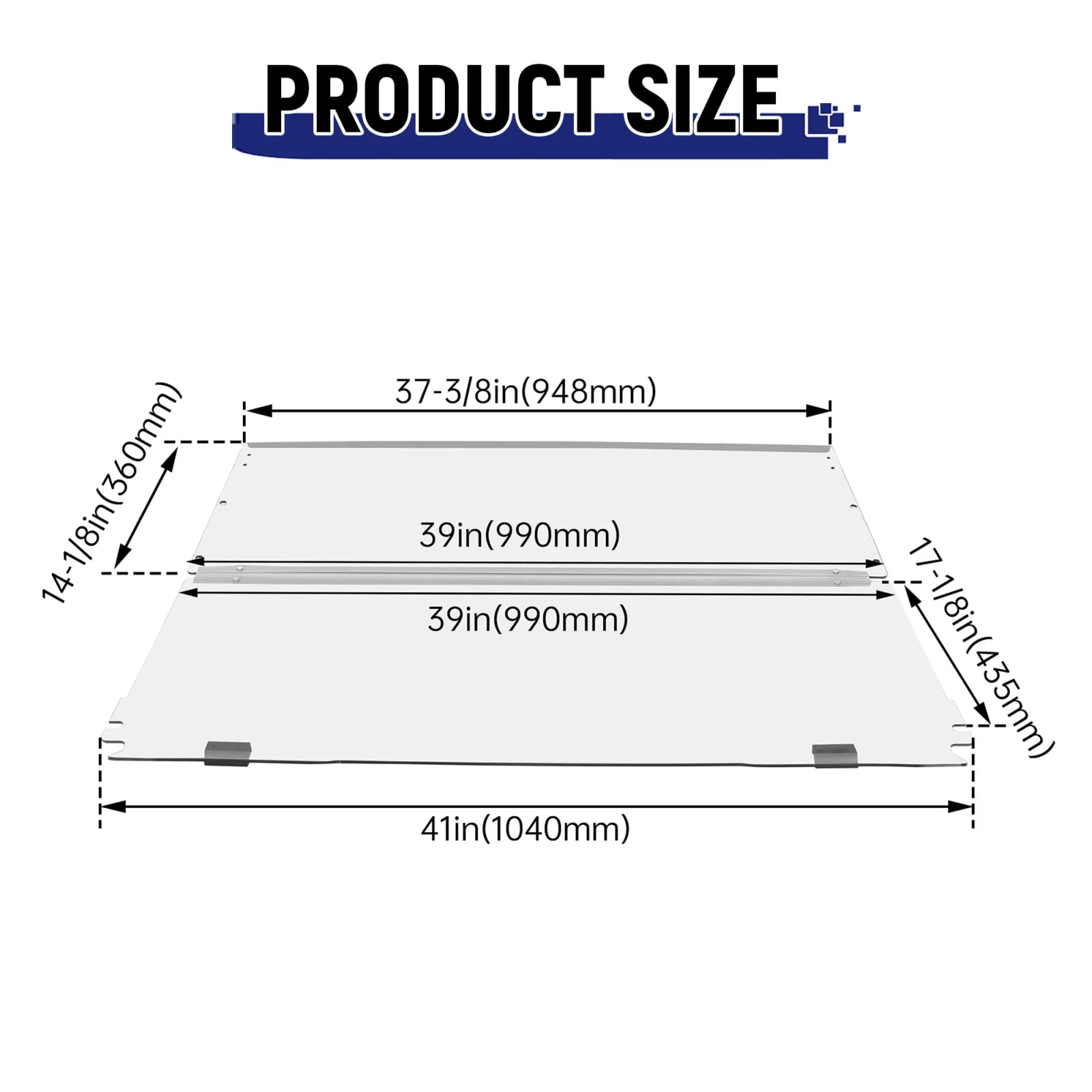 HECASA MO-1423 Folding Windshield for E-Z-GO TXT image 2