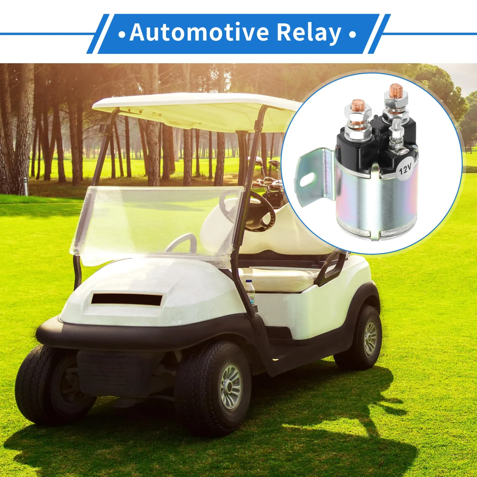 VekAuto 12V Solenoid Relay for Yamaha Gas Golf Carts image 2