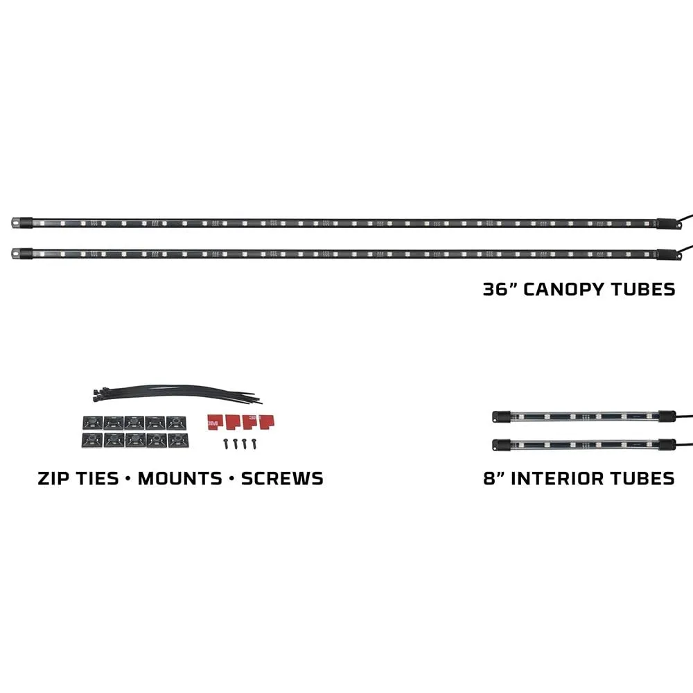 LEDGlow Golf Cart Canopy & Footwell LED Add-On Kit image 2