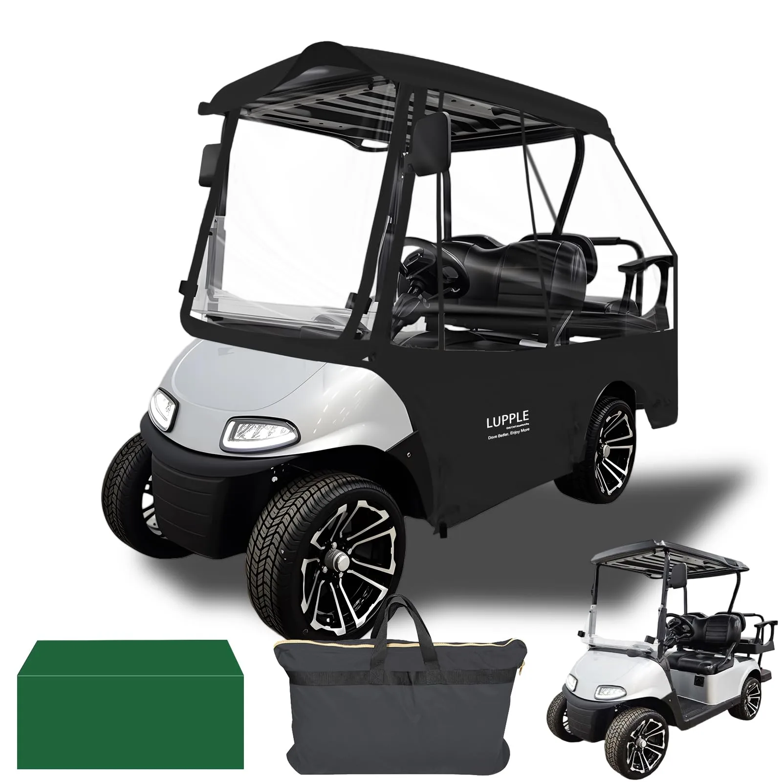 LUPPLE Golf Cart Enclosure for E-Z-GO TXT/RXV 59-Inch Roof