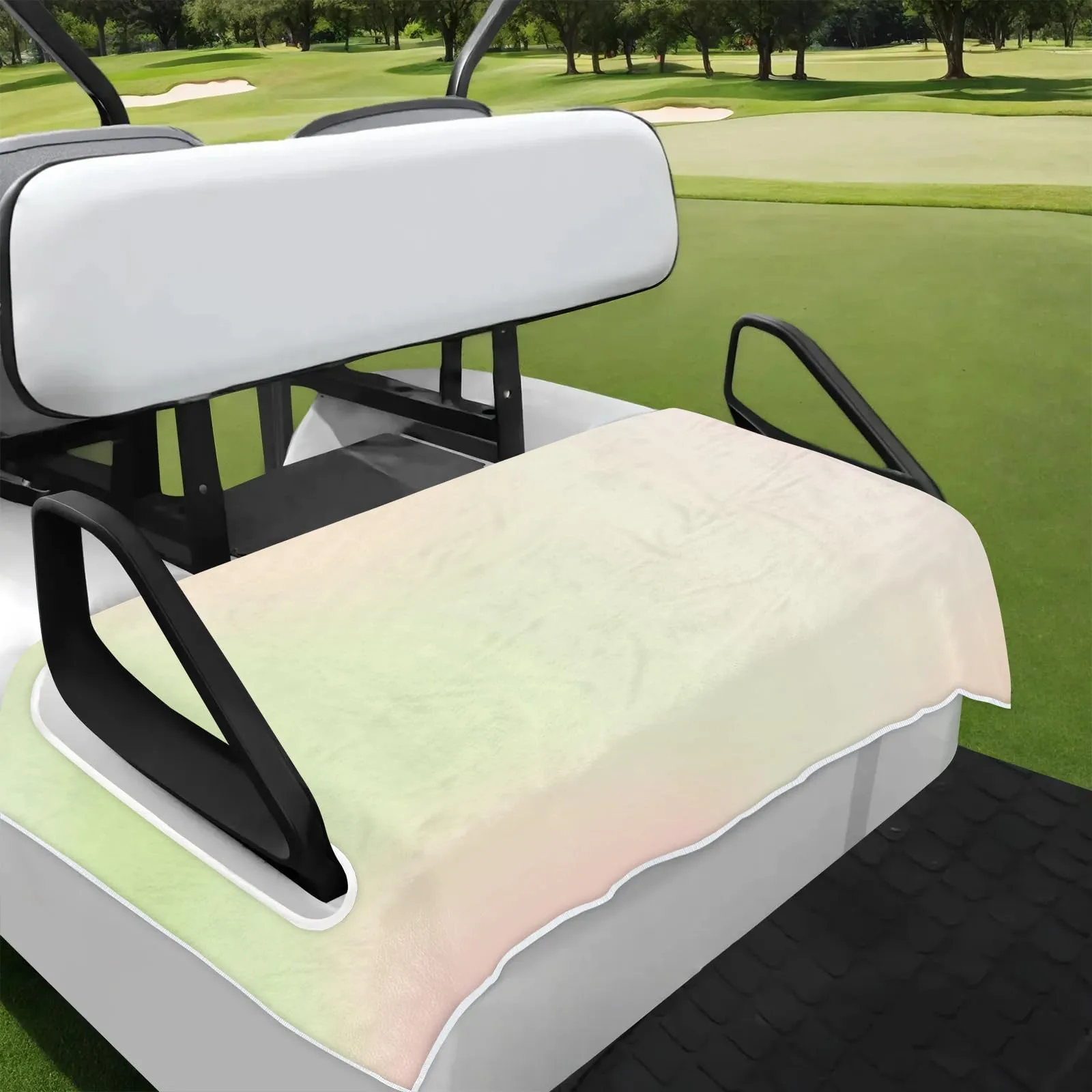 Tiveruda Neon Pink Golf Cart Seat Cover, 51 x 31 in
