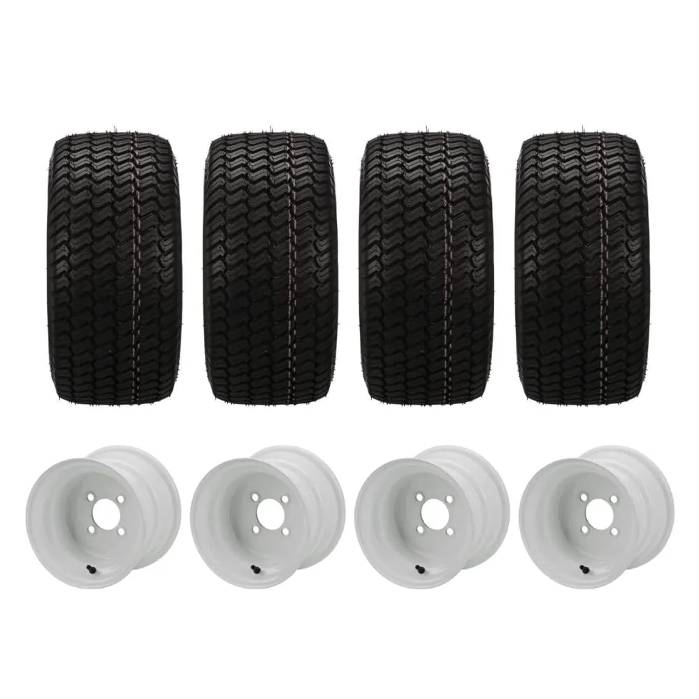 REVENGE 10-Inch Golf Cart Wheels and Tires, Set of 4