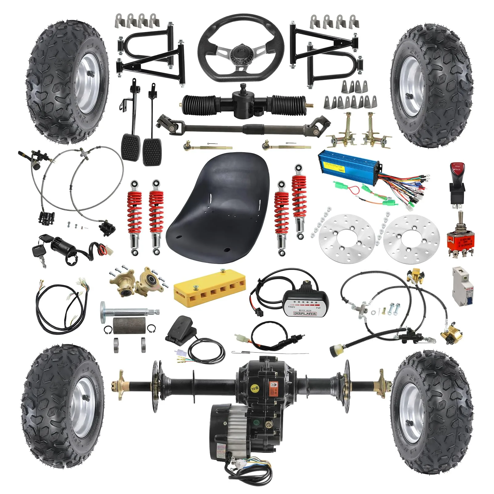 91.SCS 48V 1000W Brushless Motor Kit SJUWI390DC