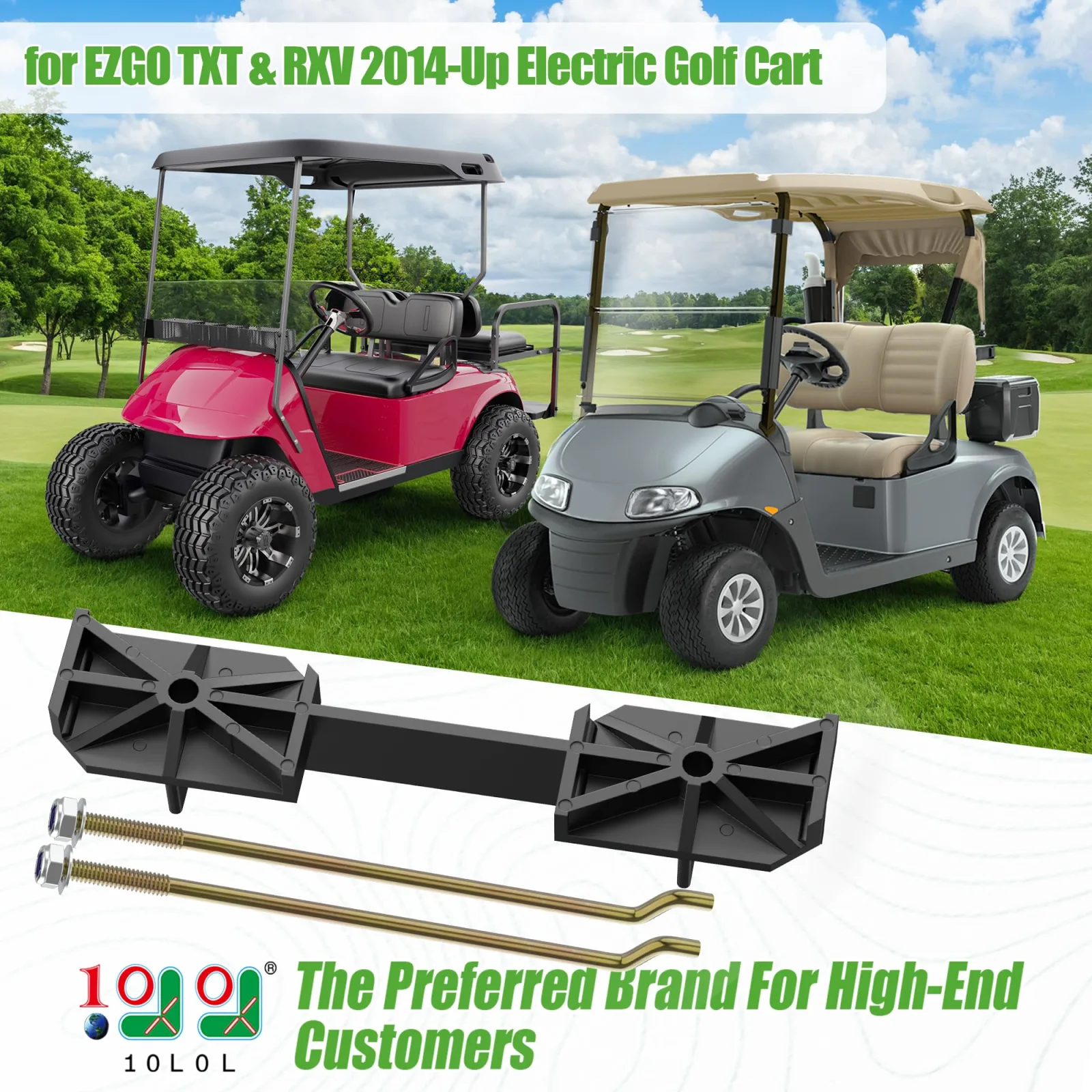 10L0L 48V Battery Hold-Down Kit for E-Z-GO TXT & RXV image 2