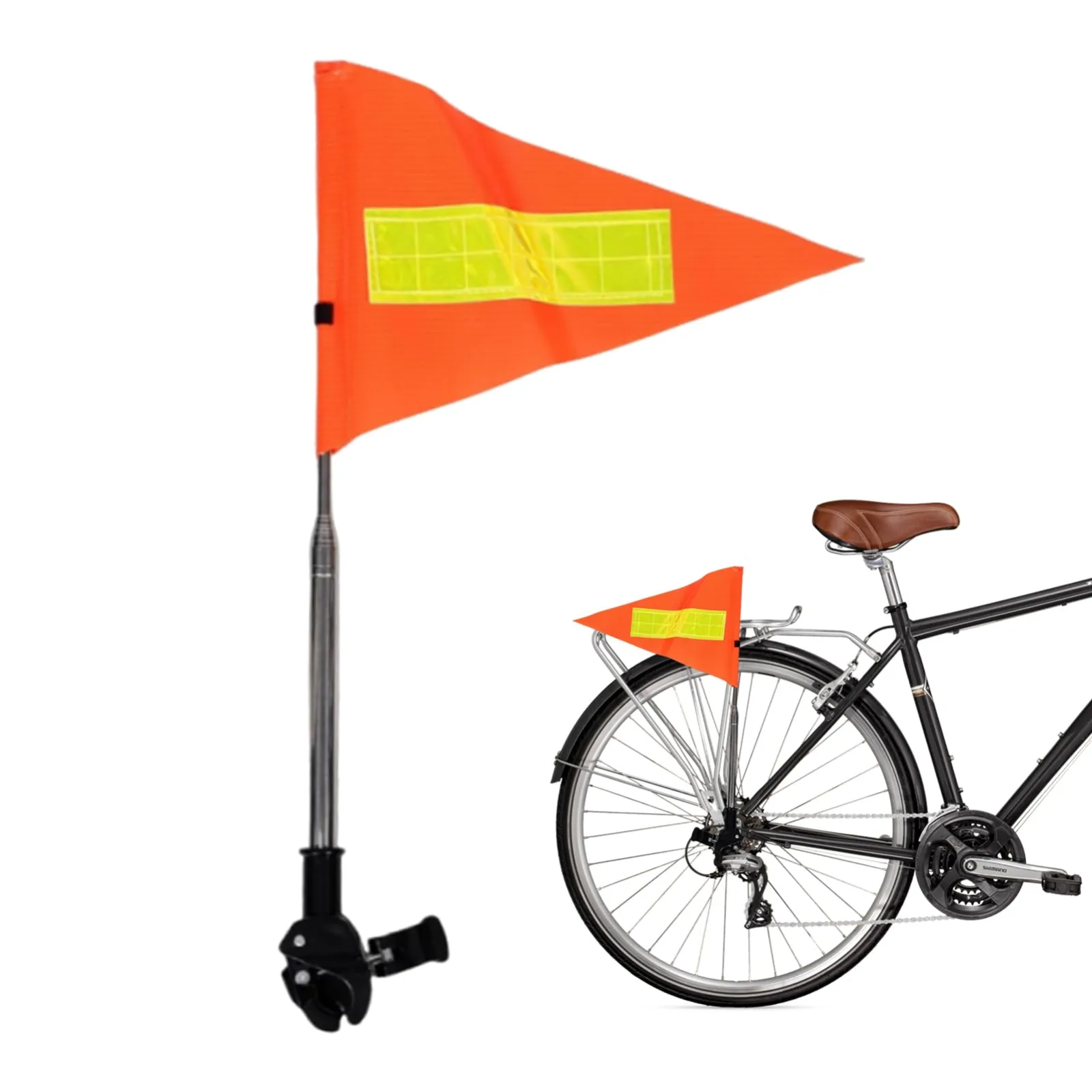 Generic High-Visibility Reflective Golf Cart Bike Flag