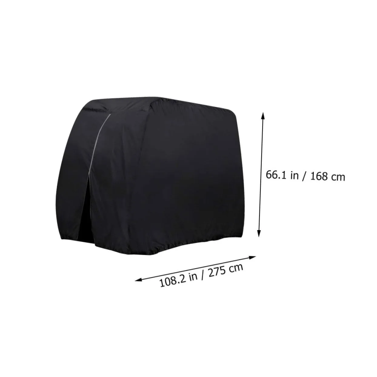 POPETPOP Black Golf Cart Cover 141MPR62R2811IKBH image 2