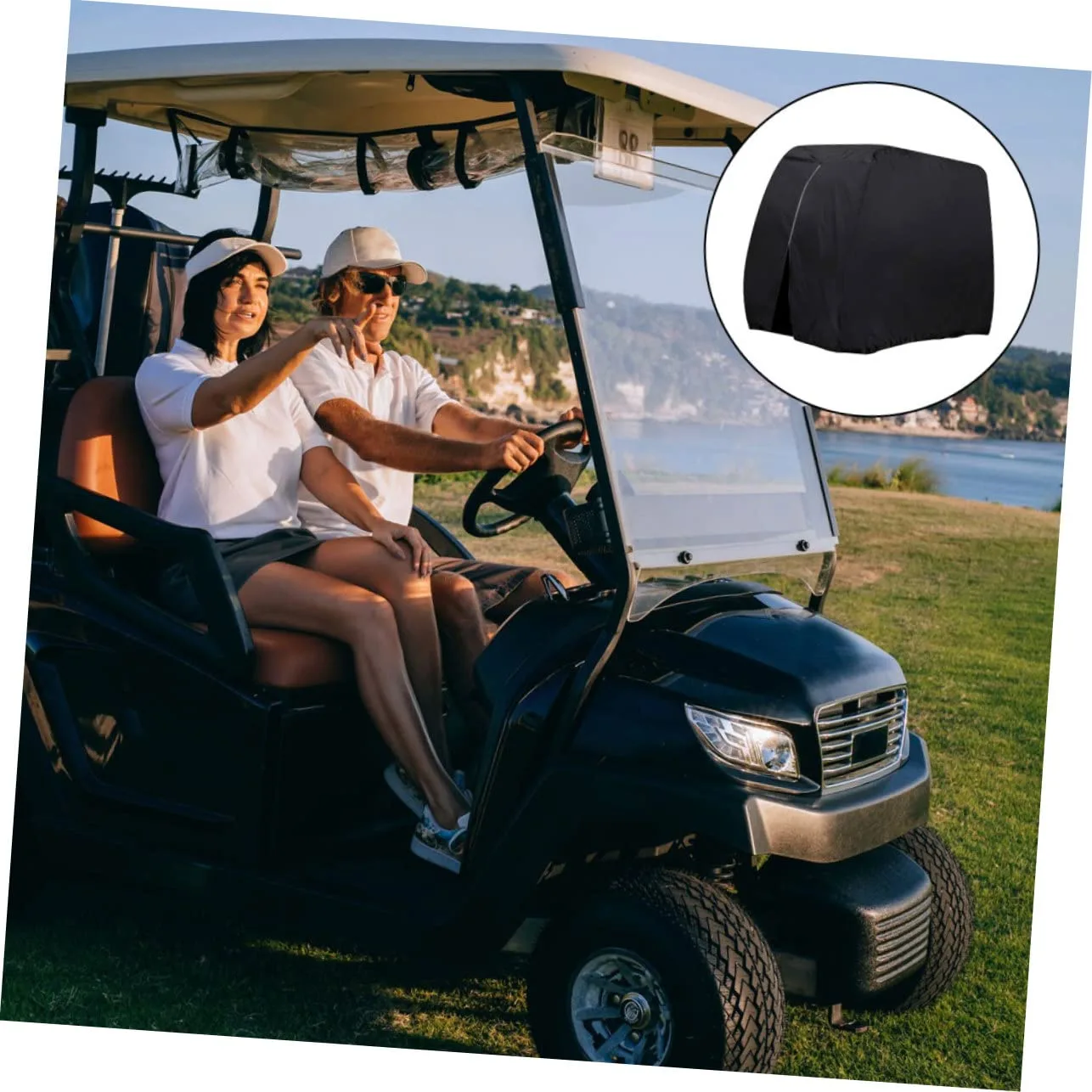 POPETPOP Black Golf Cart Cover 141MPR62R2811IKBH image 4
