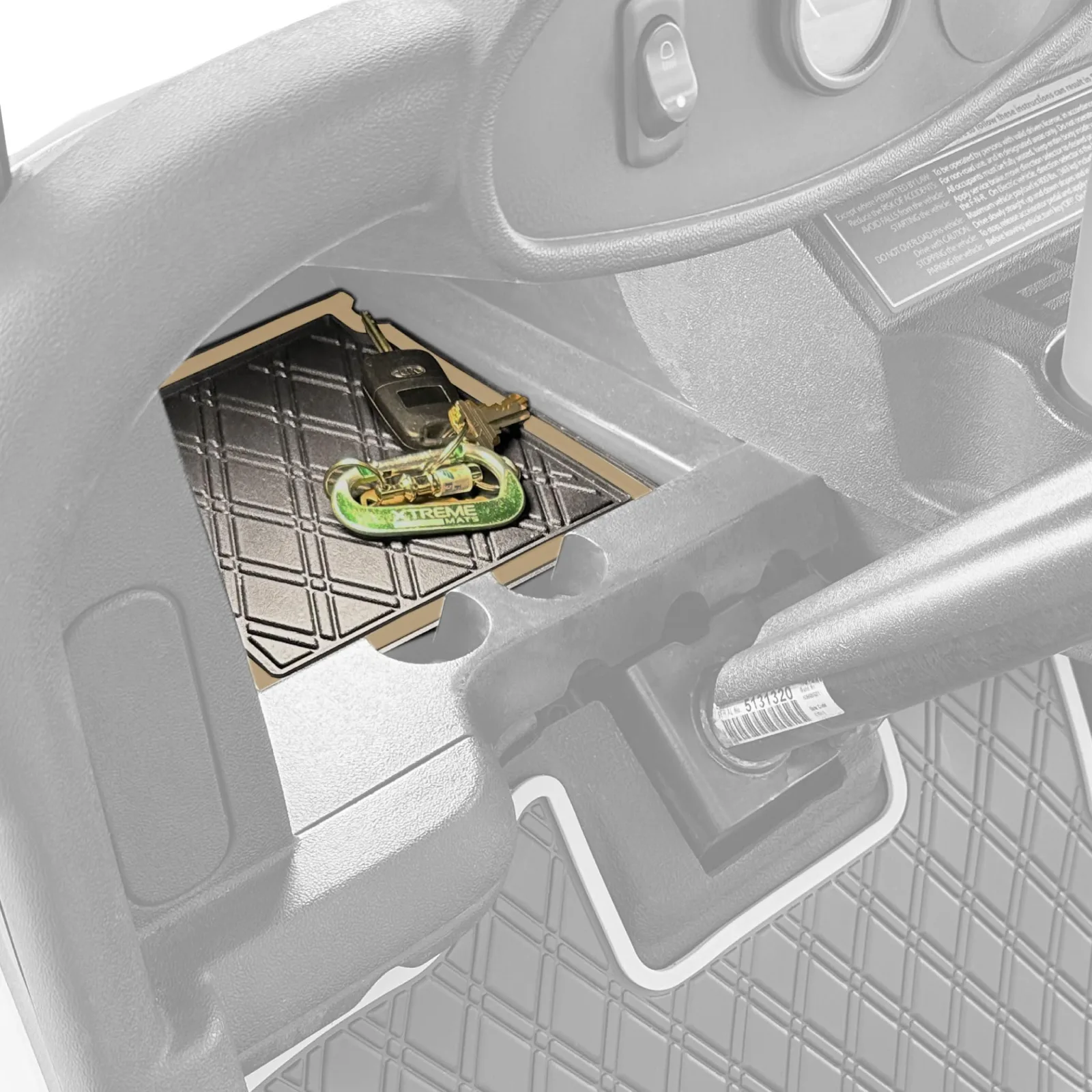 Xtreme DM37 Beige Dash Mats for E-Z-GO RXV 2008-2023 image 3