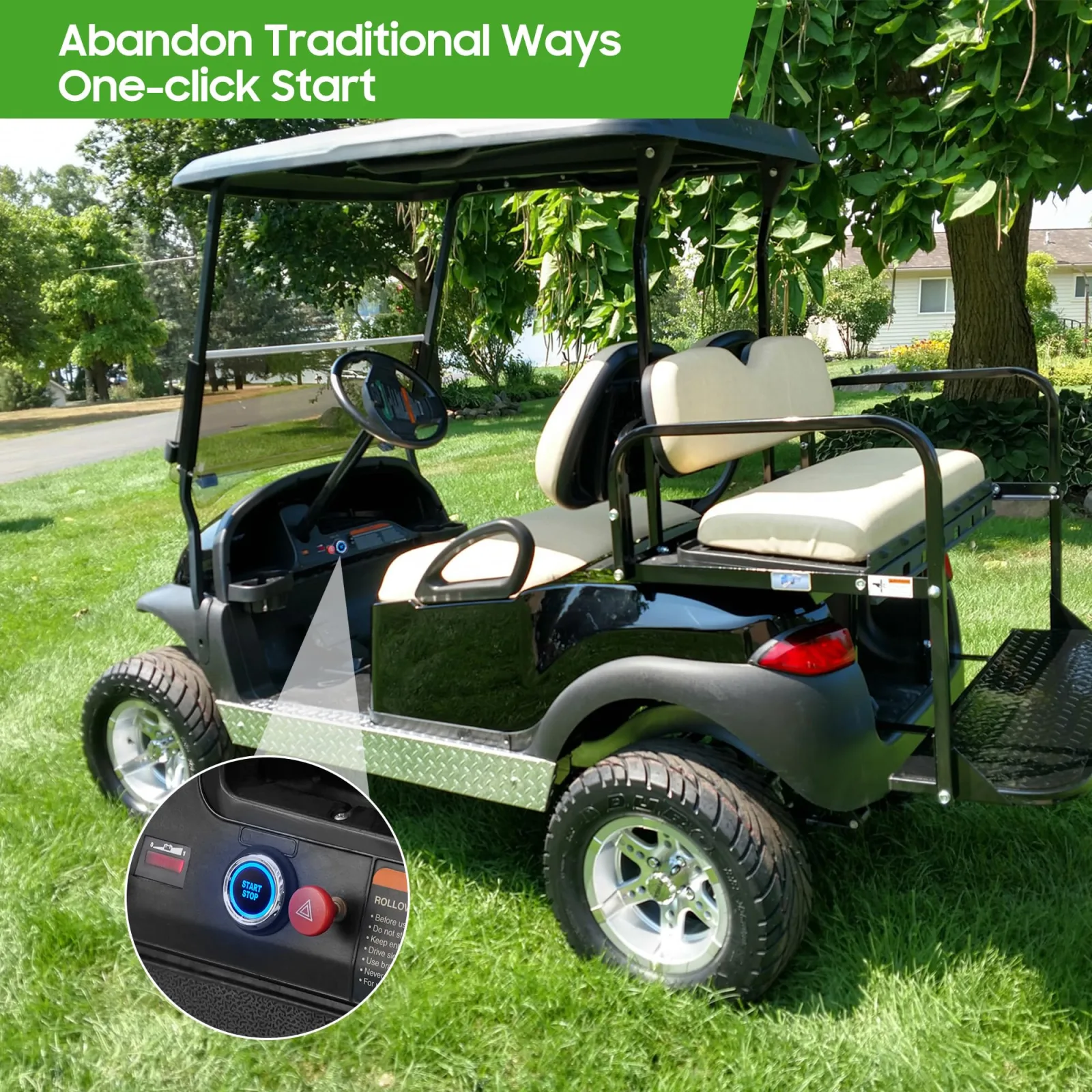 10L0L Keyless One-Click Ignition Switch for Yamaha G22/G29, Club Car DS/Precedent, E-Z-GO TXT image 3