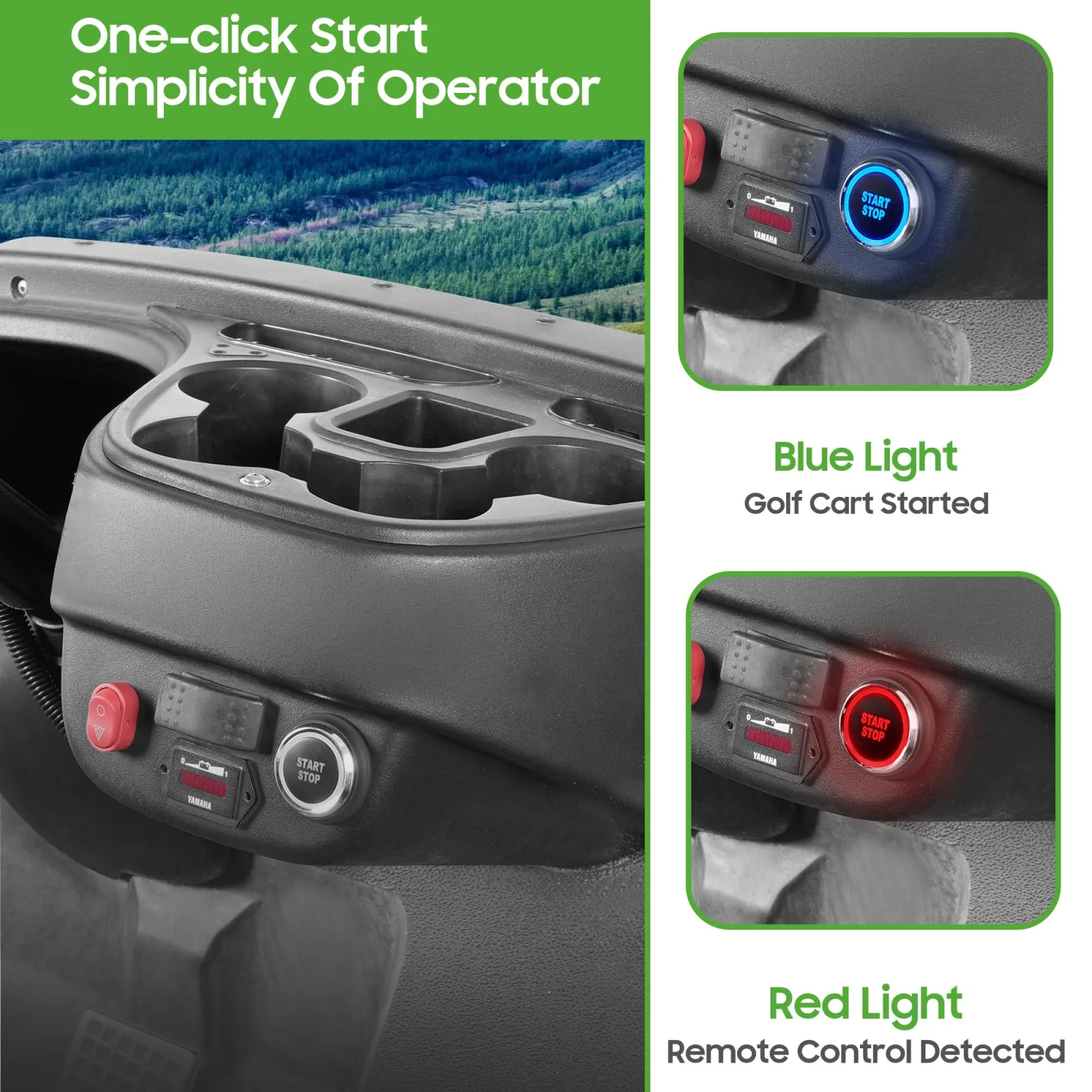 10L0L Keyless One-Click Ignition Switch for Yamaha G22/G29, Club Car DS/Precedent, E-Z-GO TXT image 4