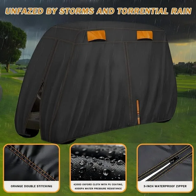 Generic Golf Cart Cover for Italcar Lifted 2 Passenger (2018-2025) image 3