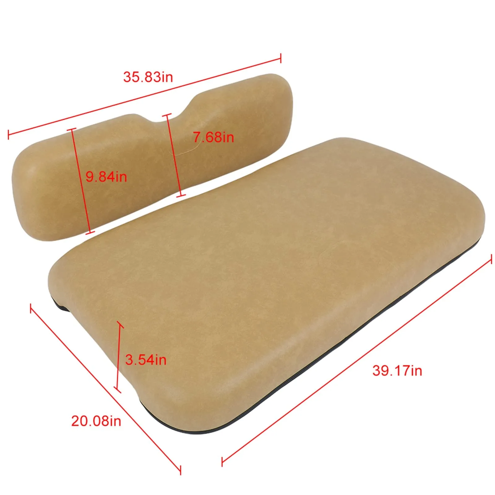 ILVGOLF Front Seat Cushion Set for E-Z-GO RXV image 3