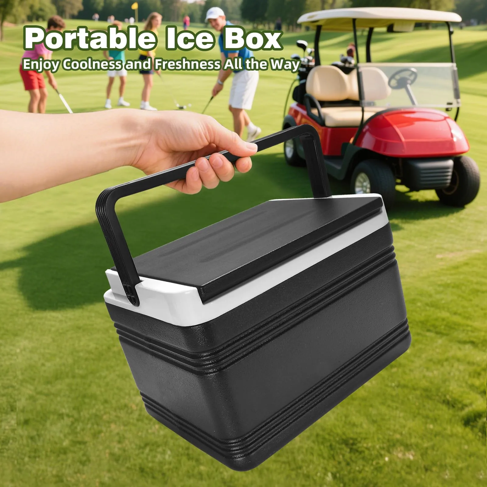 Roykaw 8L Golf Cart Ice Cooler with Mounting Bracket image 3