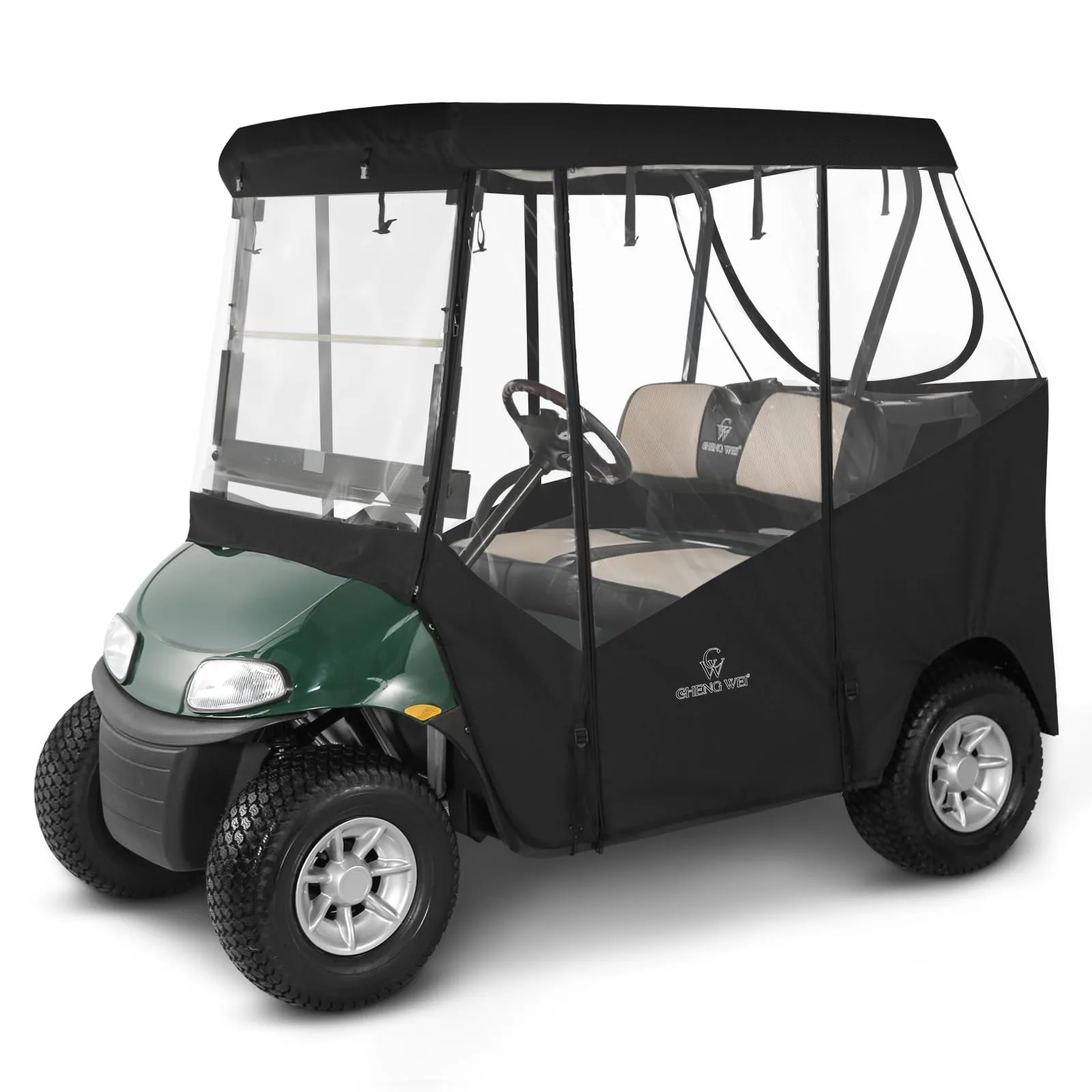 CHENGWEI Golf Cart Enclosure for EZGO TXT and RXV 2 Passenger