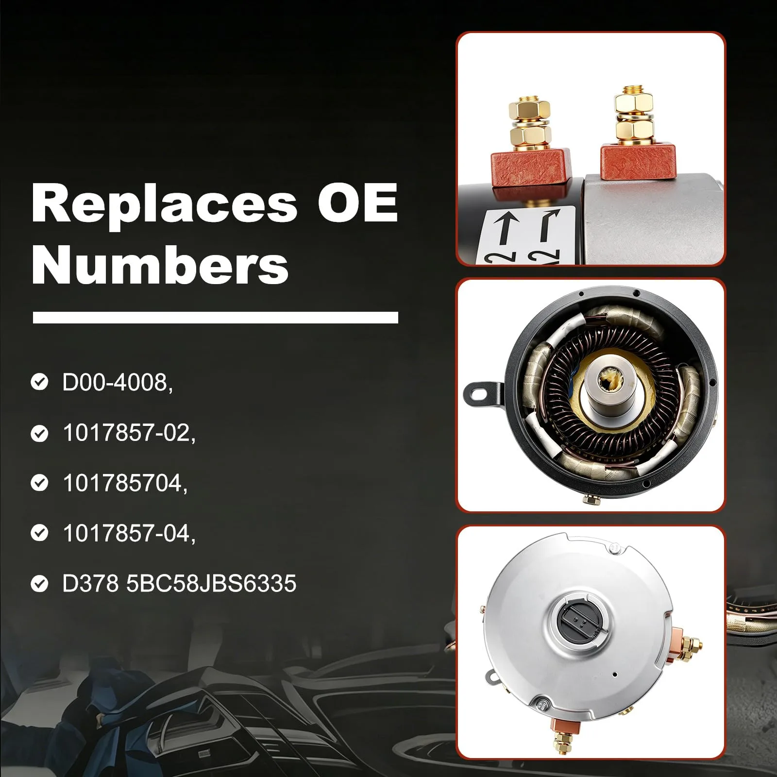 IgniSpark 48V Motor for Club Car DS Carryall image 3