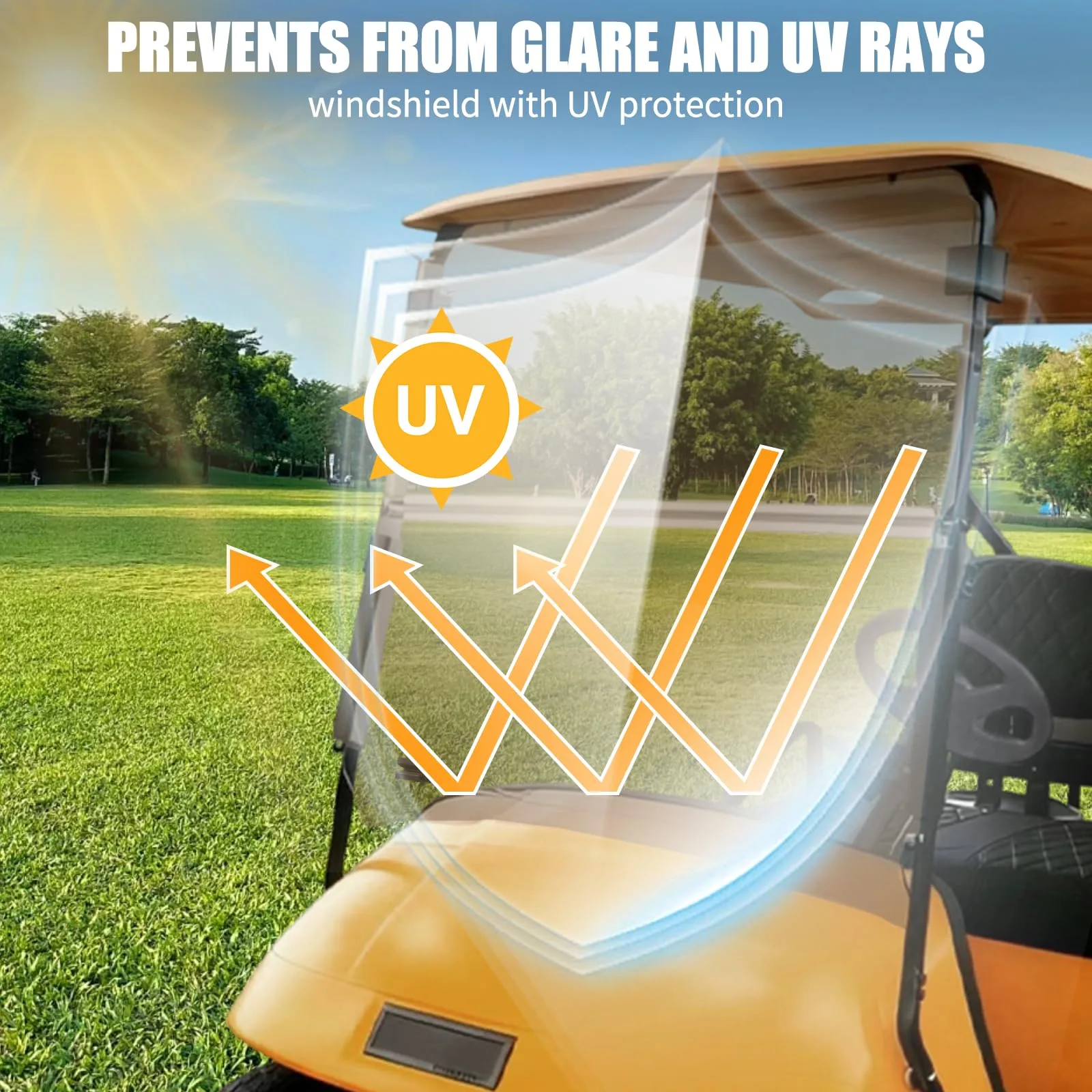 RIZINKART Foldable Windshield for EZGO TXT 1995-2013 image 4
