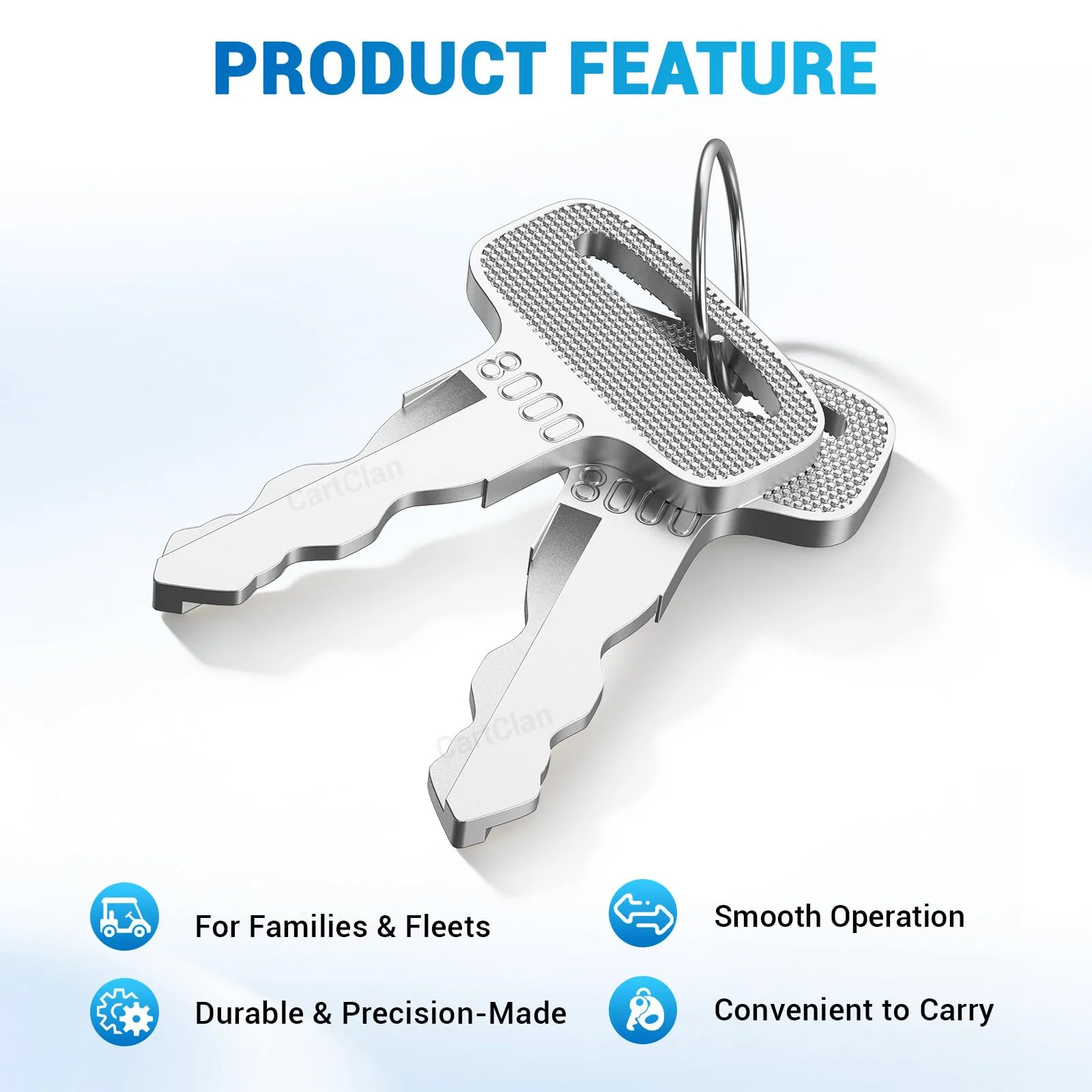 CartClan Yamaha Golf Cart Ignition Keys CT-0203 image 3