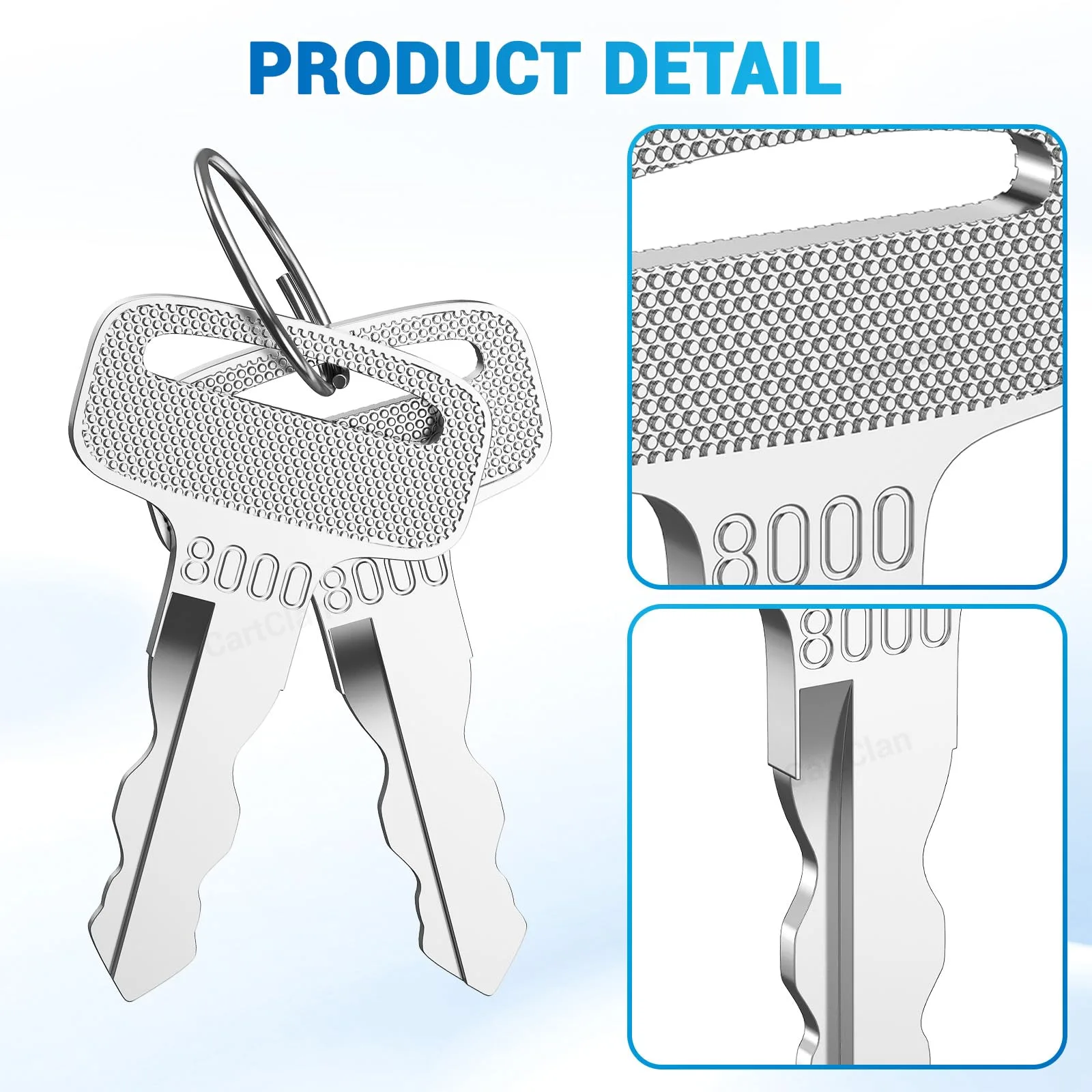 CartClan Yamaha Golf Cart Ignition Keys CT-0203 image 4
