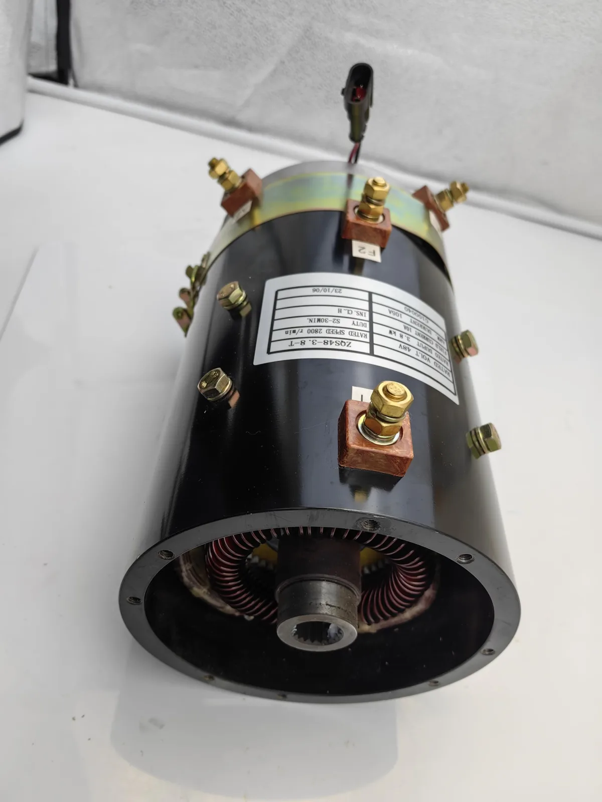 Giuqa ZQS48-3.8-T 48V 3.8kW Drive Motor for Tomberlin E-Merge image 3