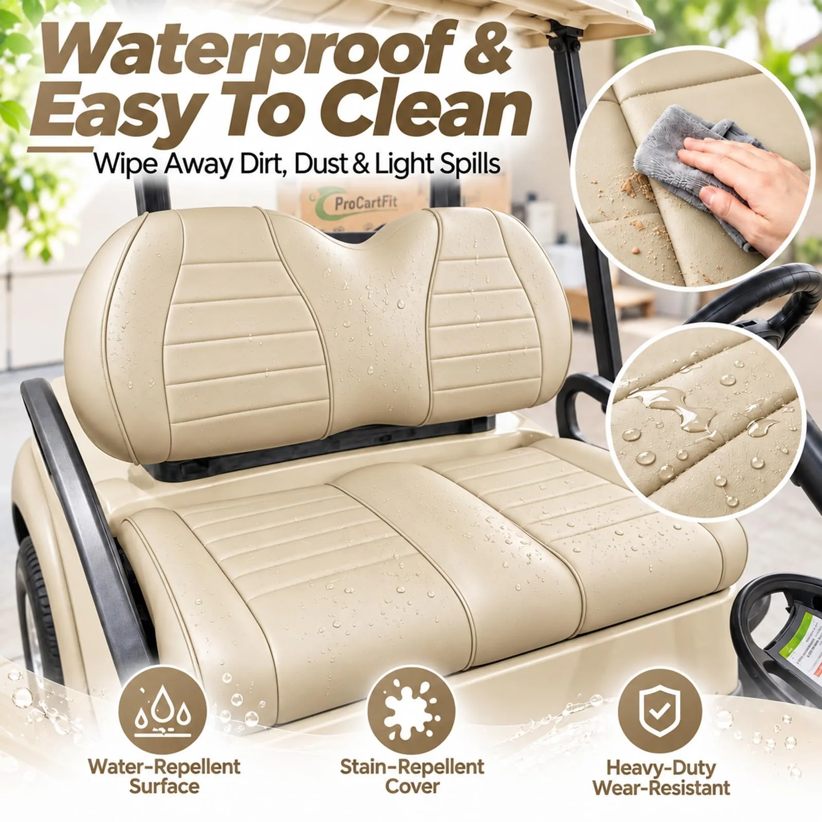 ProCartFit Front Seat for Club Car Precedent Onward Tempo image 4