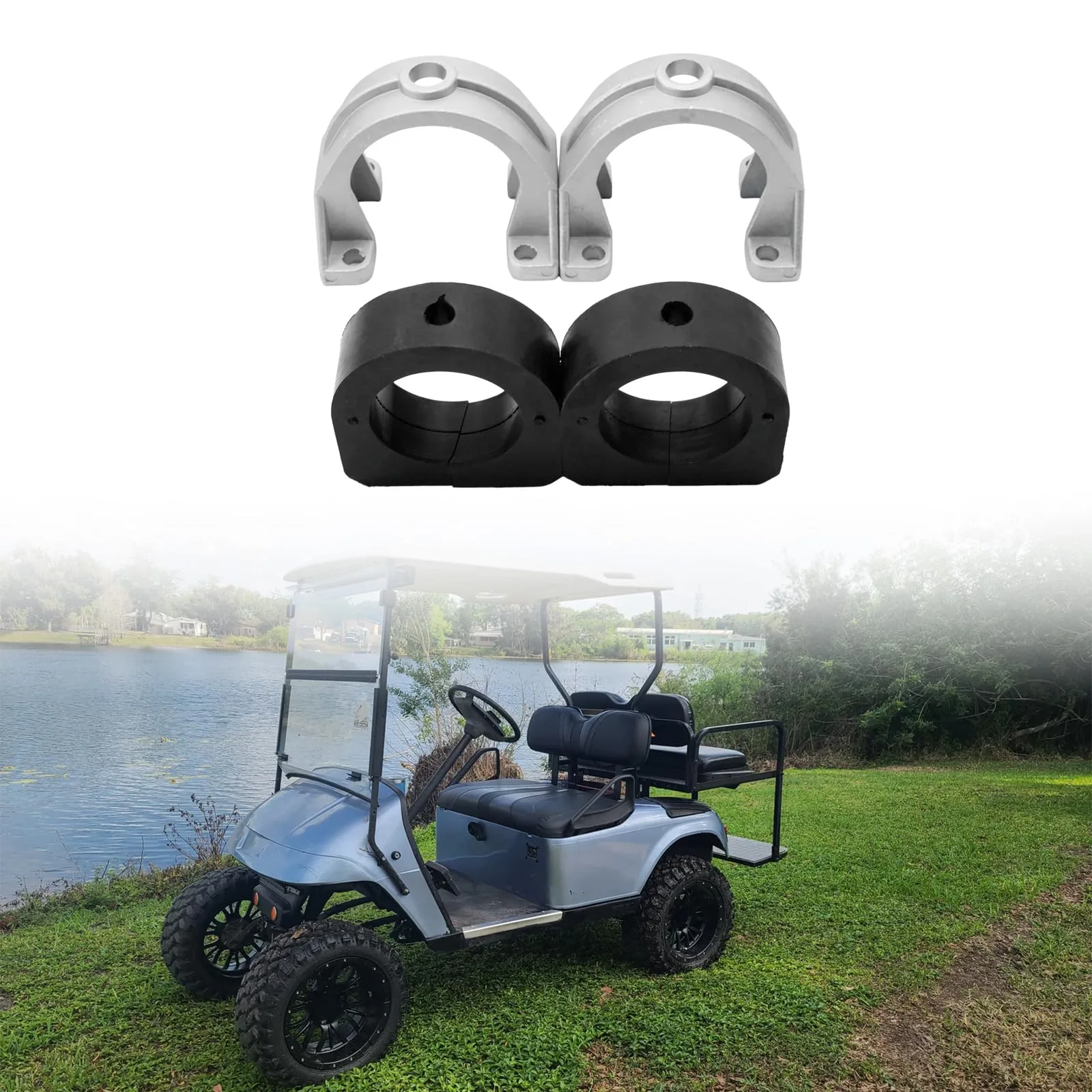 LittleFlower E-Z-GO Rear Axle ISO Mount Cap Bushing Kit image 3