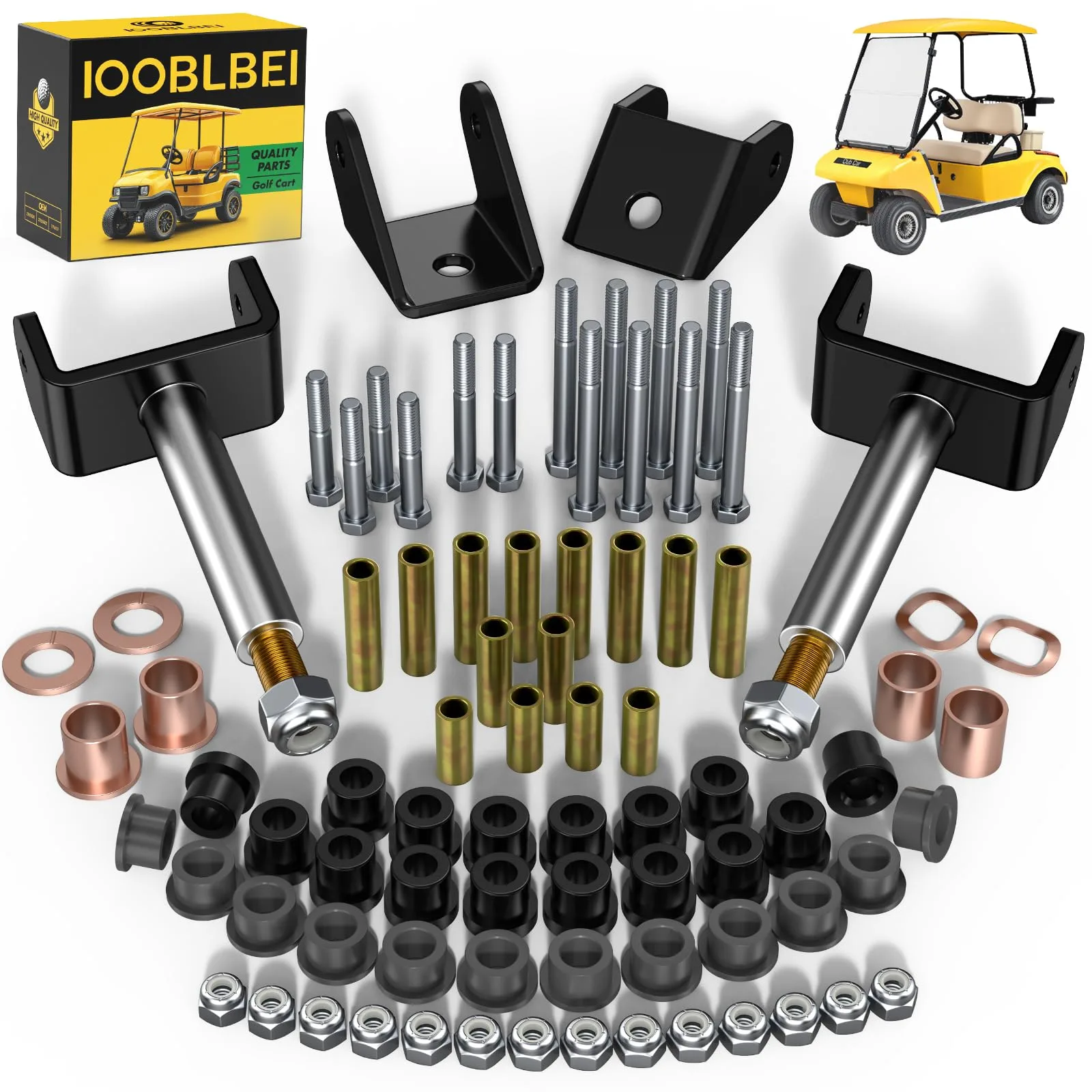 IOOBLBEI Club Car DS Front End Bushing Repair Kit 1993+