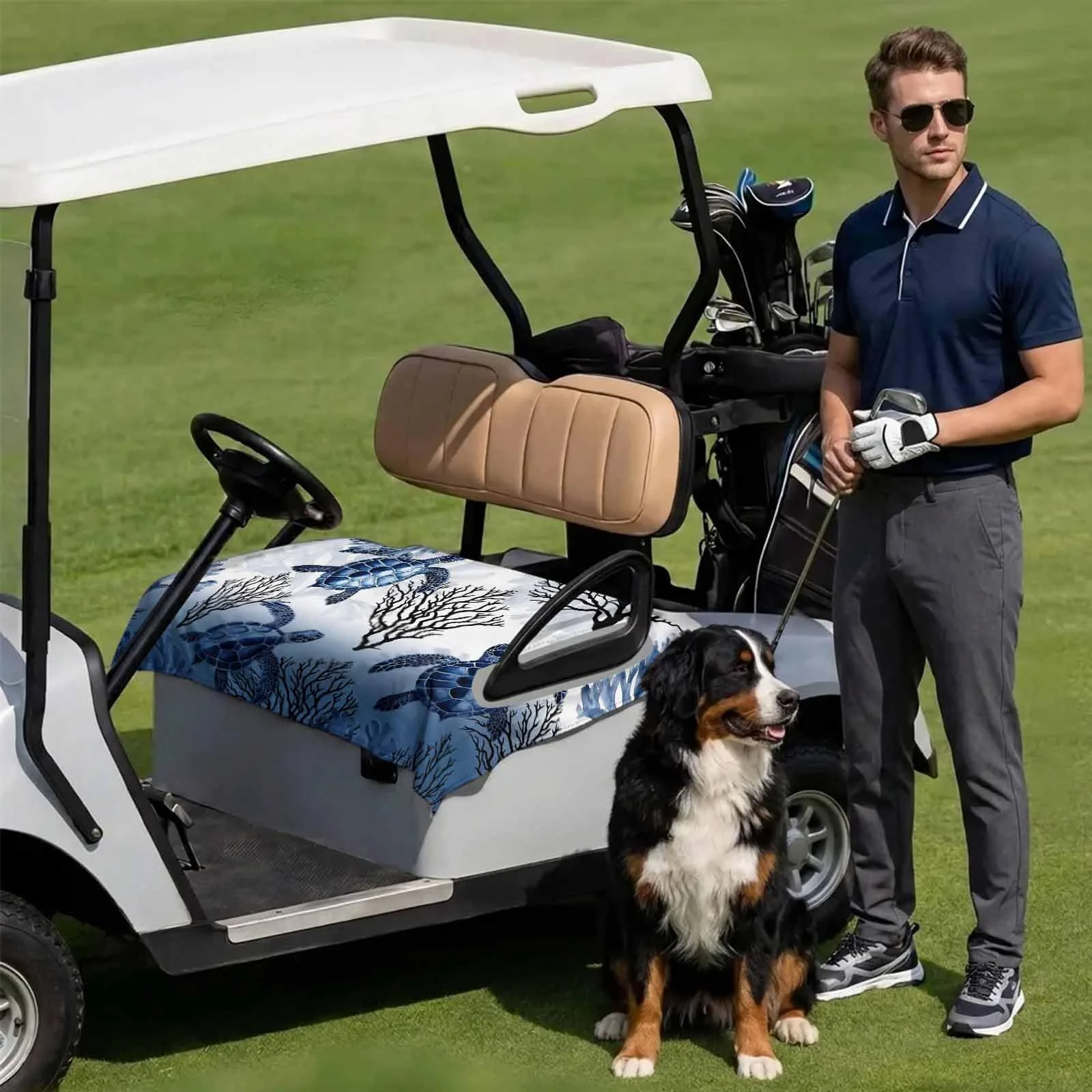 DecorLovee Golf Cart Seat Cover for 2-Seater Carts image 3