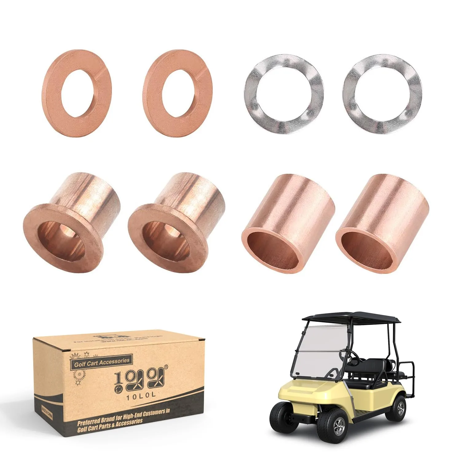 10L0L Kingpin Spindle Bushing Kit for Club Car DS