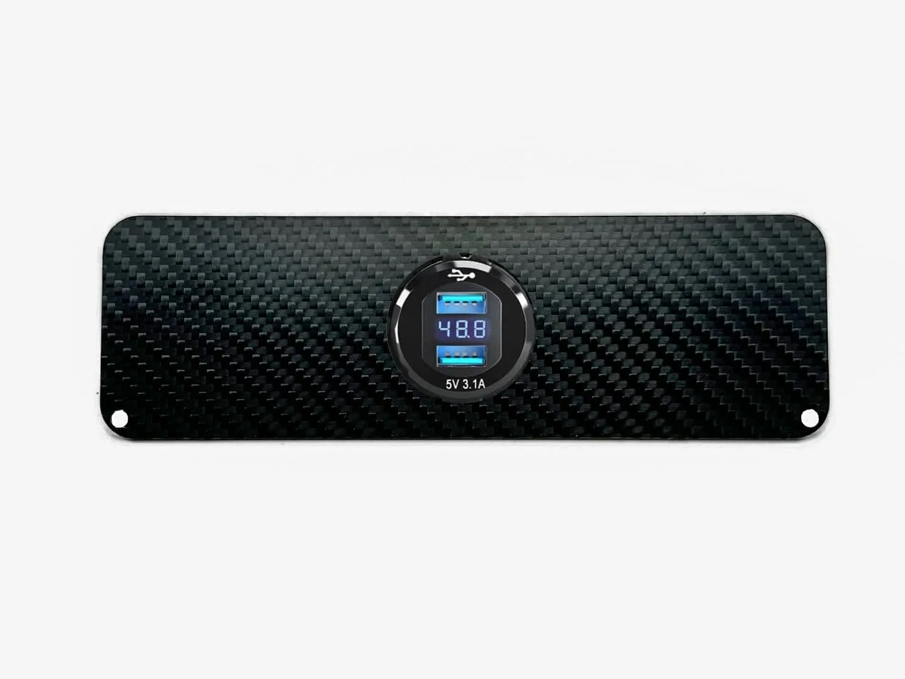 OZ-USA E-Z-GO TXT PDS Carbon Fiber Dash Plate with USB