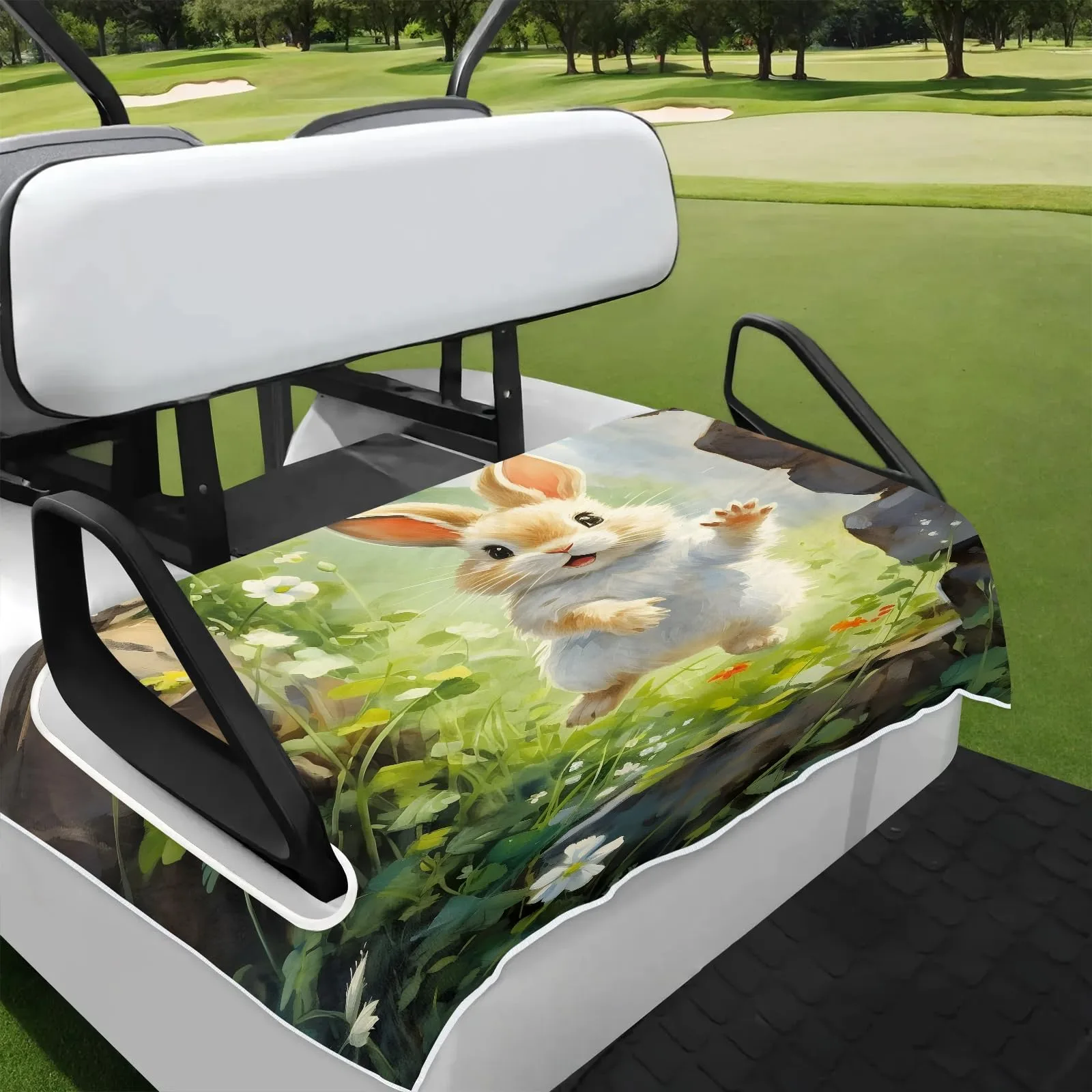 Tiveruda Golf Cart Seat Cover for Double Seats