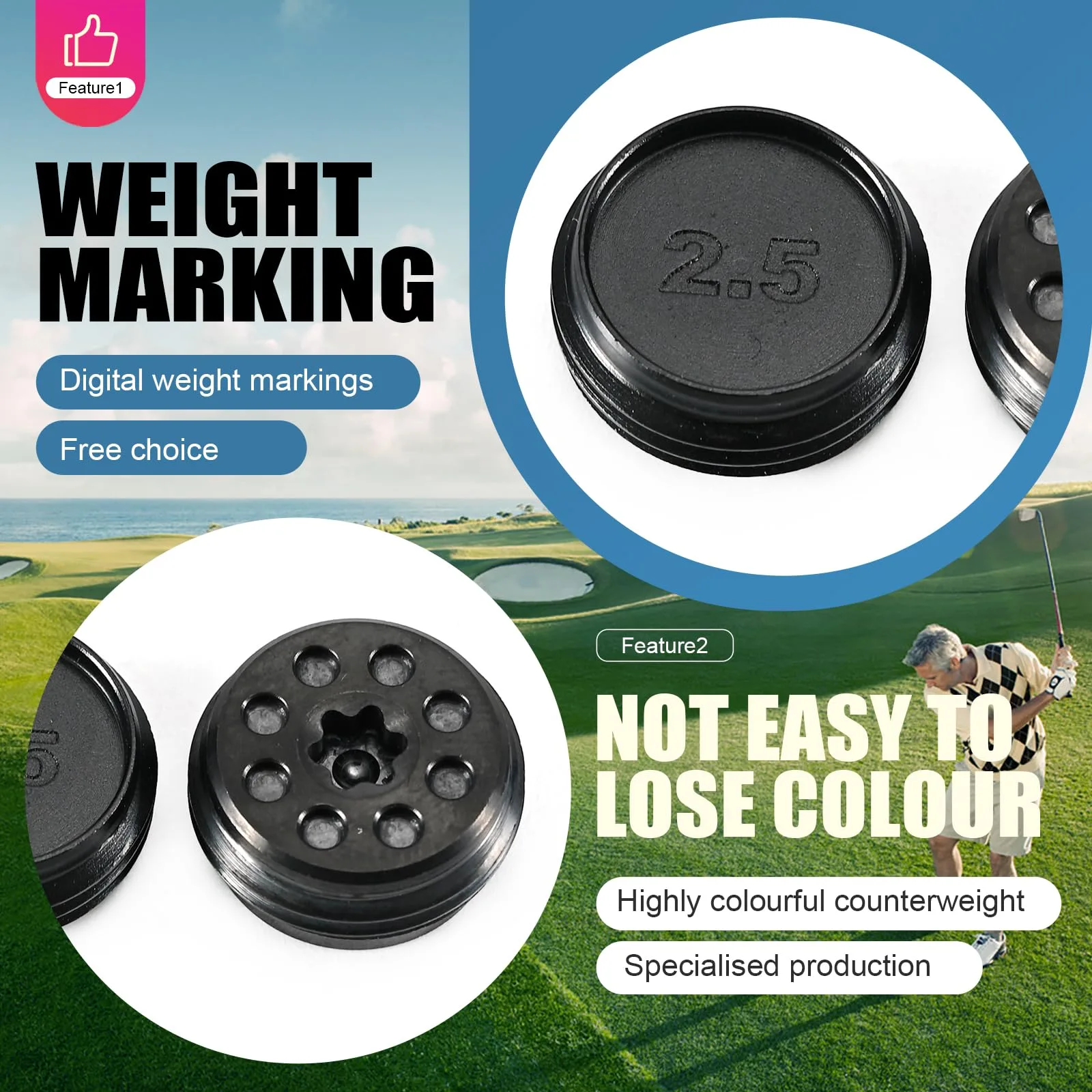TokongsenXizali 2.5g Weight Screw for PXG Golf Clubs image 4