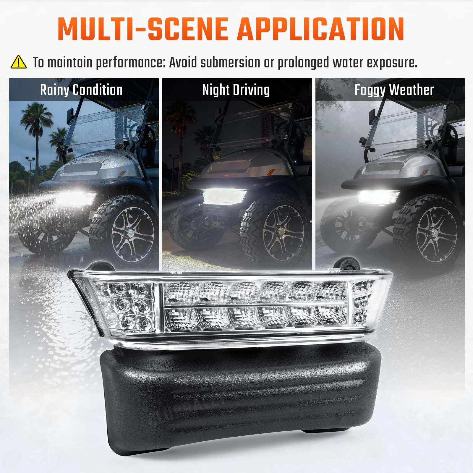 CLUBRALLY LED Headlight and Bumper for Club Car Precedent image 4
