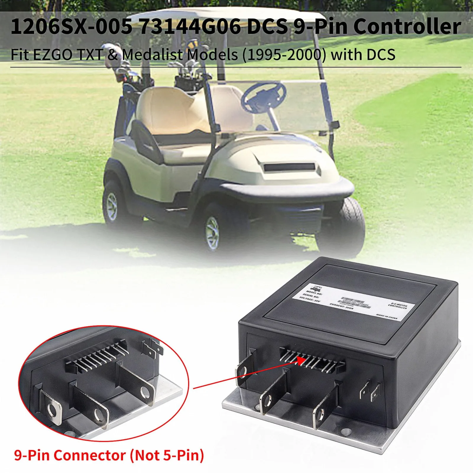 Cotether 1206SX-005 36V Controller for E-Z-GO TXT image 3