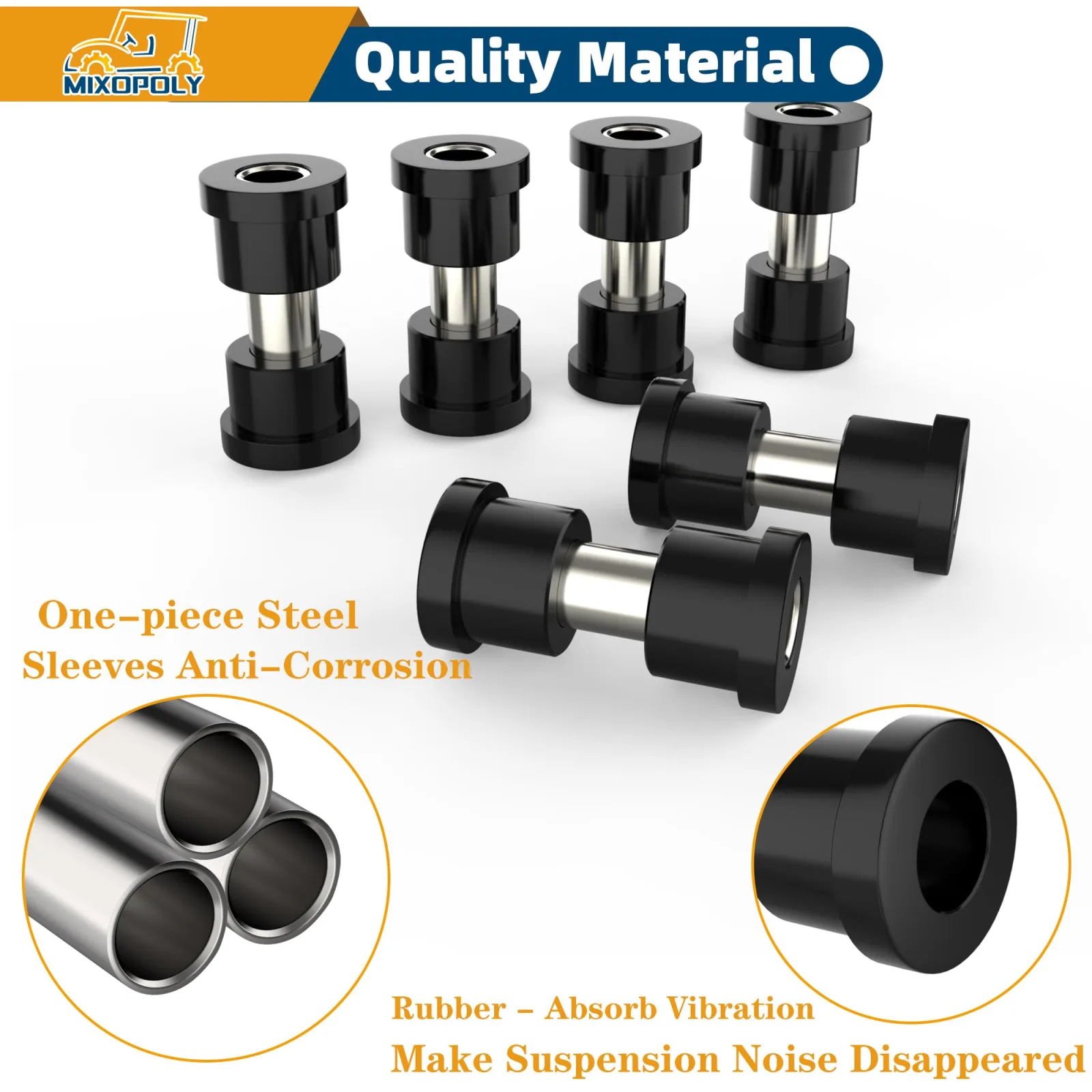 Mixopoly Rear Suspension Bushing Kit for Club Car Precedent image 4