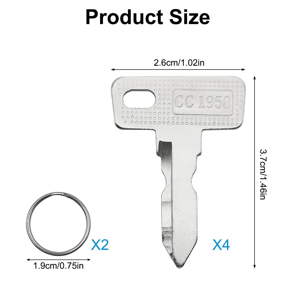 AYWFEY Golf Cart Ignition Keys for Club Car and E-Z-GO image 2